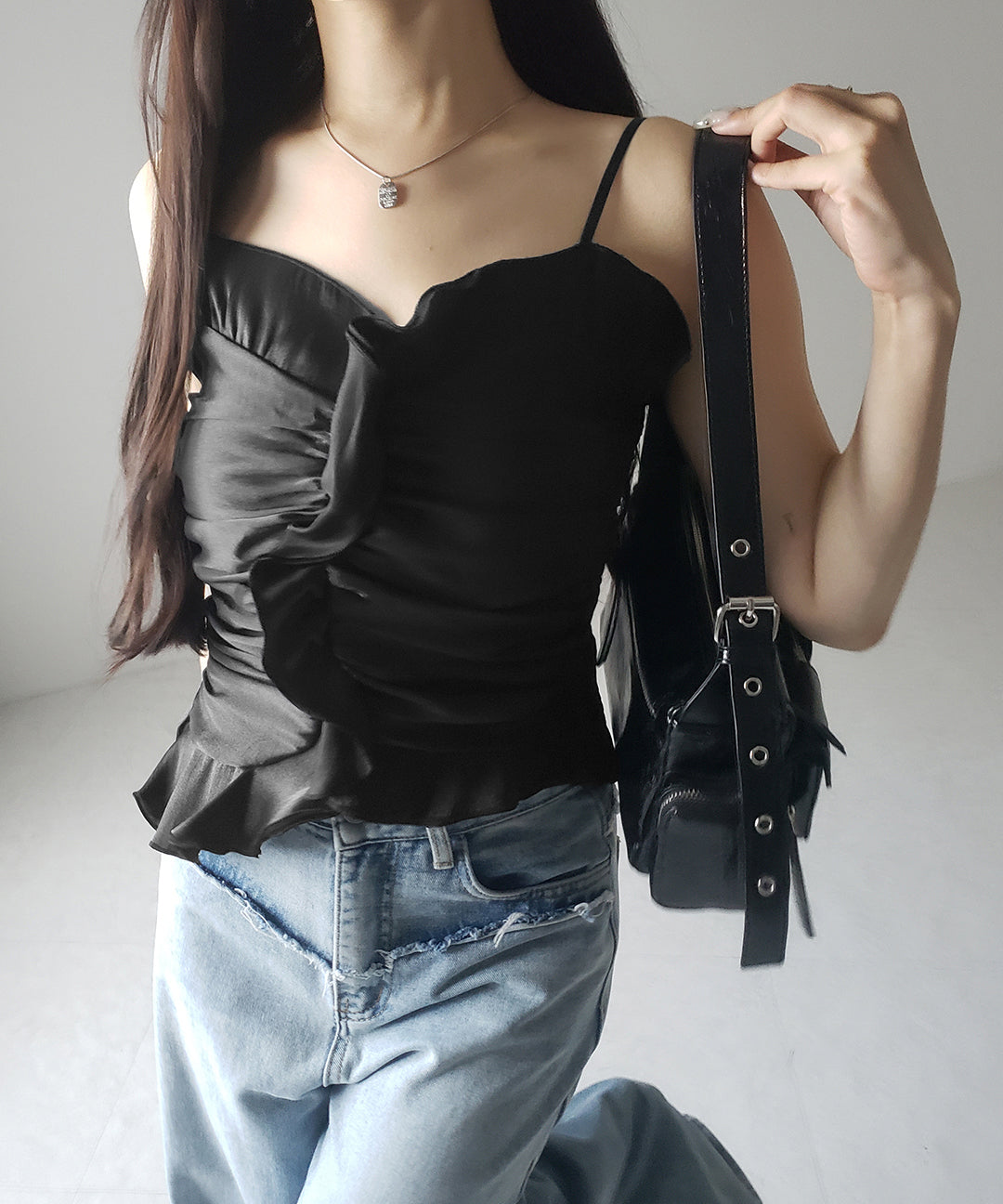 【 2color 】オーガンジーボリュームフリルビスチェ / organdy volume Frill Bustier