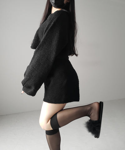 【 セットアップ可能 】マシュマロタッチショートプルオーバー / marshmallow touch short pullover