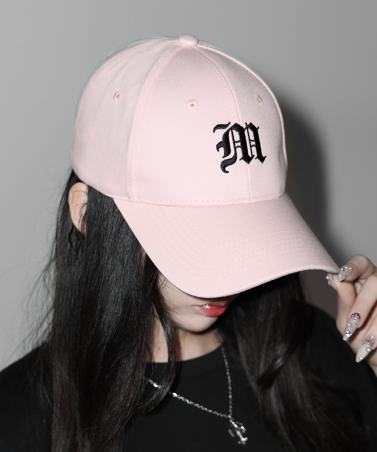 【 新色ピンク追加! 】M LOGO embroidery CAP / M LOGO 刺繍キャップ