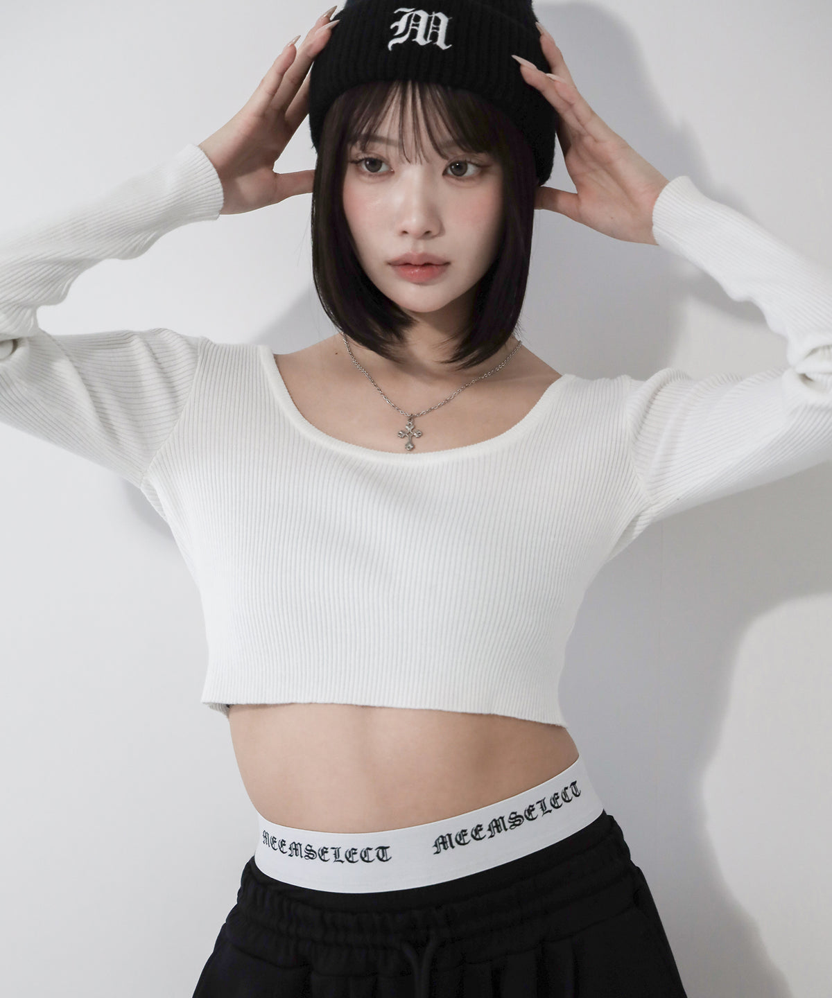 【 レイヤード可能 】グランジロゴインナーパンツ / grunge logo inner pants