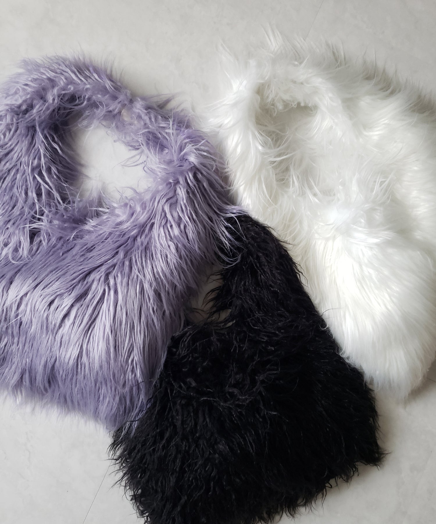 【 5color 】シャギーファーワンハンドルショルダーバッグ / shaggy fur onehandle shoulder bag