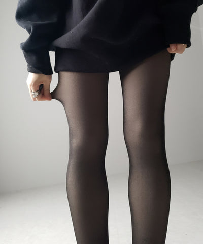 【 220デニール 】あったか裏起毛ストッキングフェイクタイツ