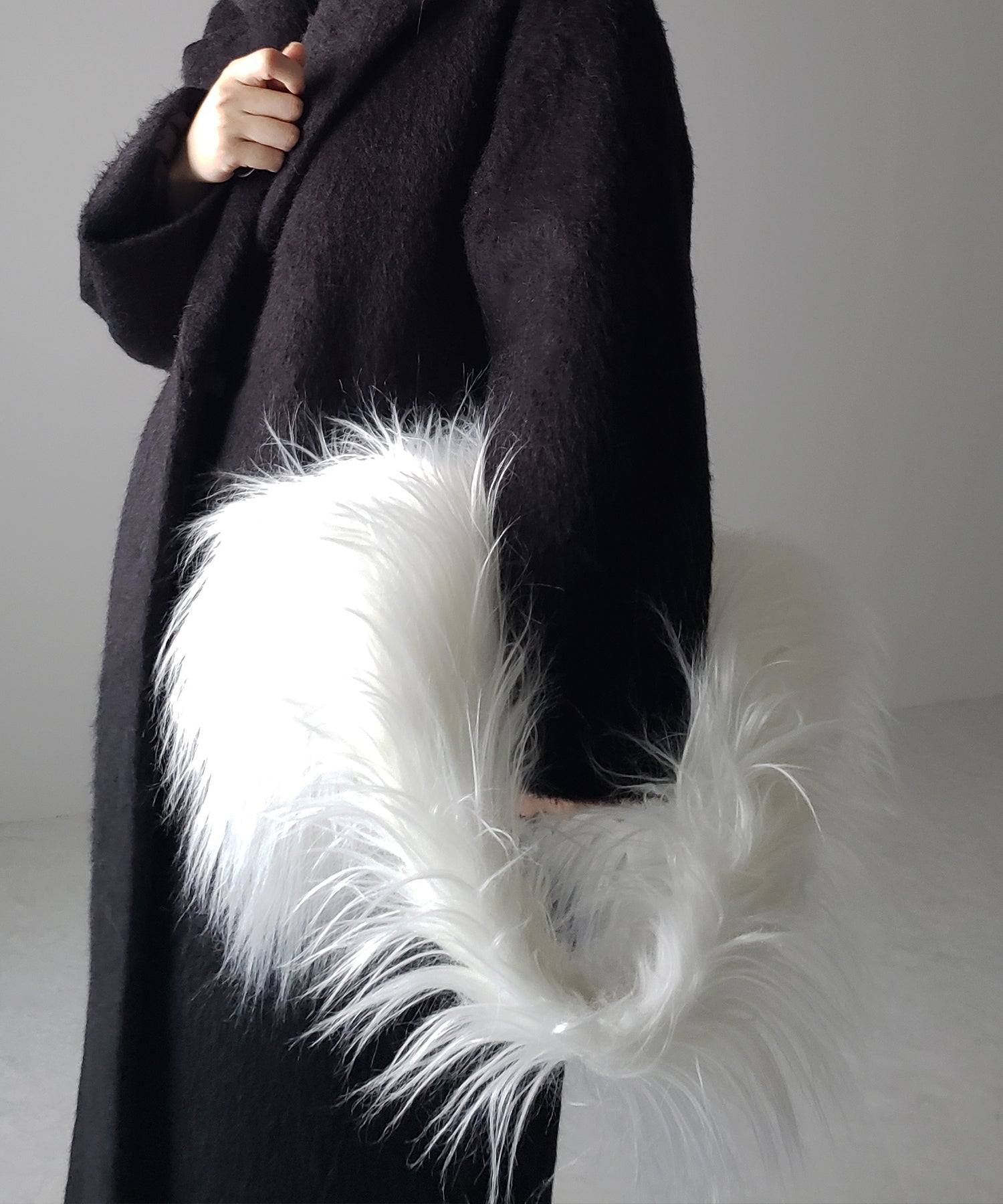 【 5color 】シャギーファーワンハンドルショルダーバッグ / shaggy fur onehandle shoulder bag