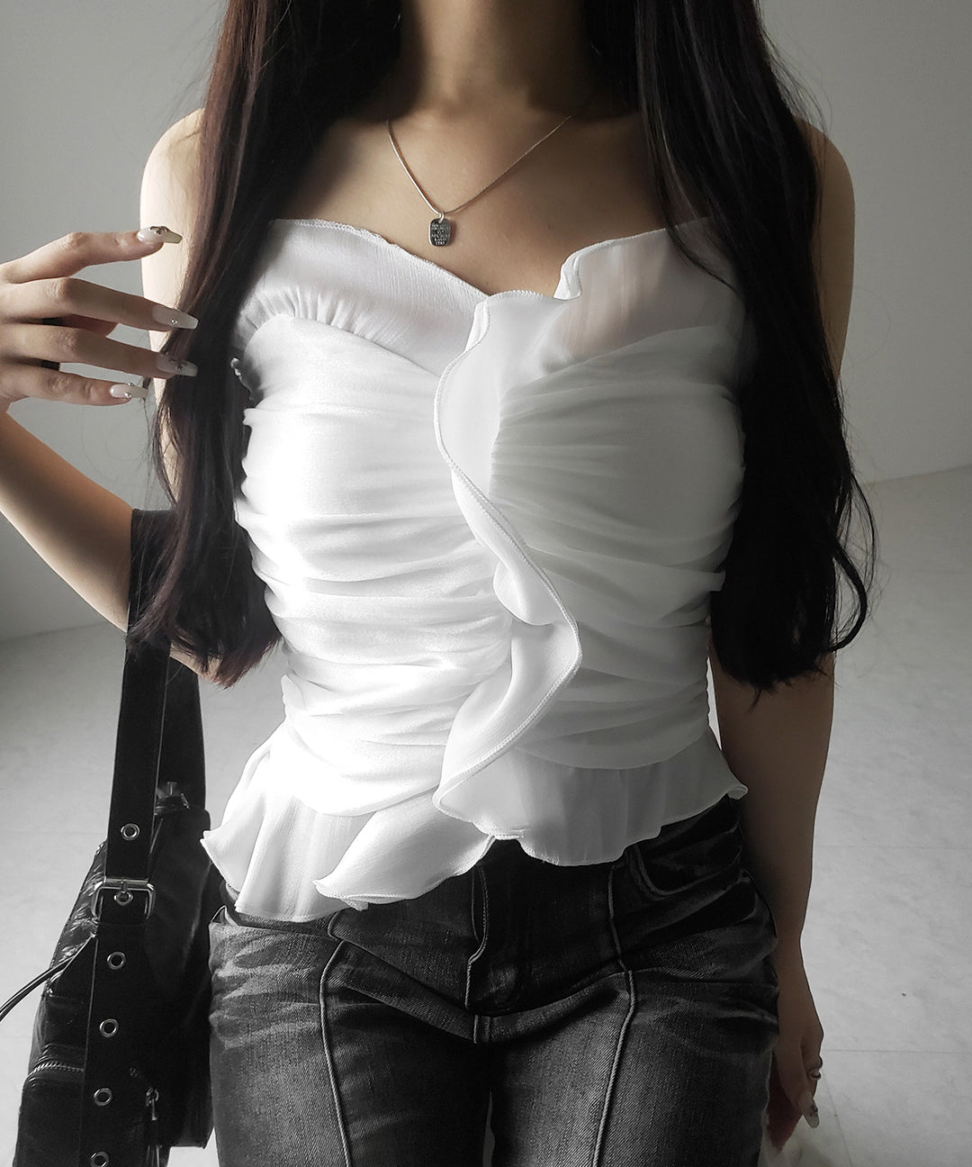 オーガンジーボリュームフリルビスチェ / organdy volume Frill Bustier