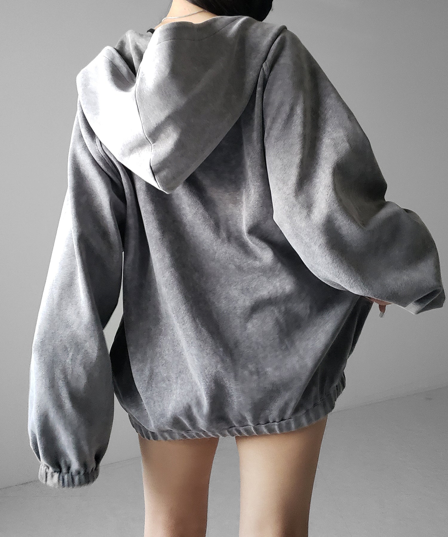 ピグメントヴィンテージ加工ジップアップパーカー / Pigment vintage zip-up hoodie