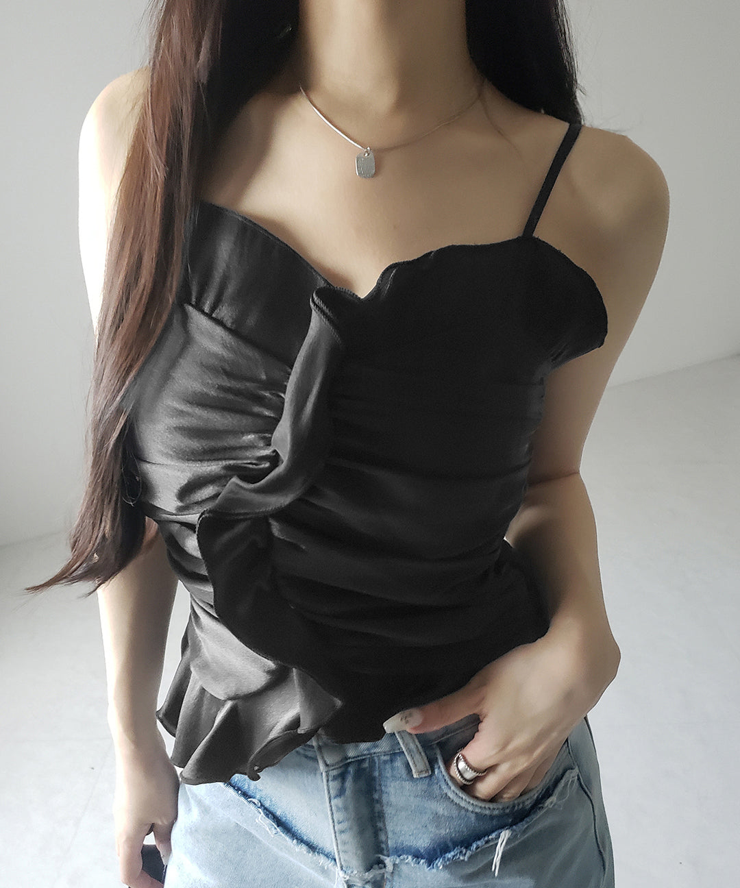 【 2color 】オーガンジーボリュームフリルビスチェ / organdy volume Frill Bustier