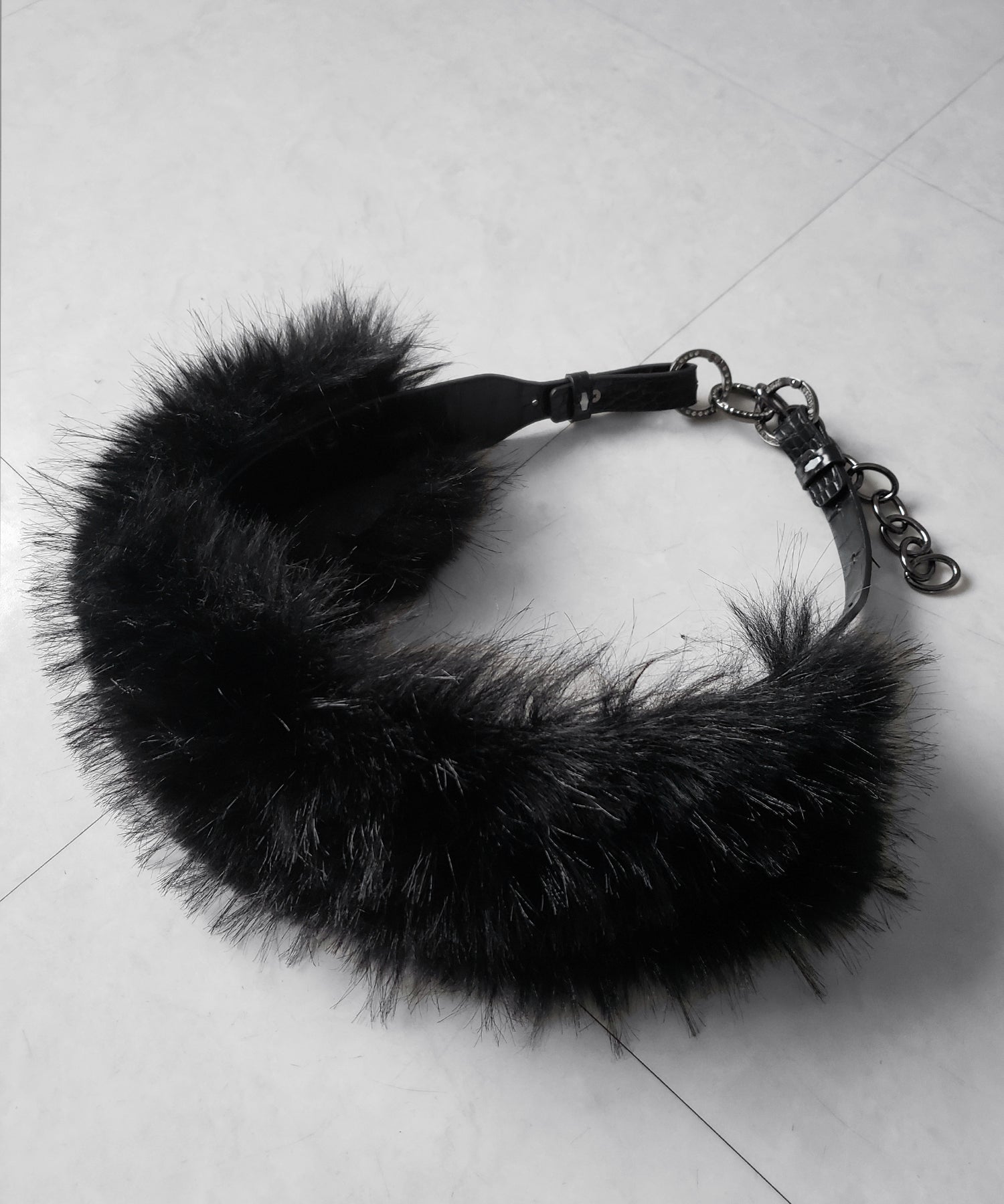ボリュームフェイクファーベルト / volume fake fur belt