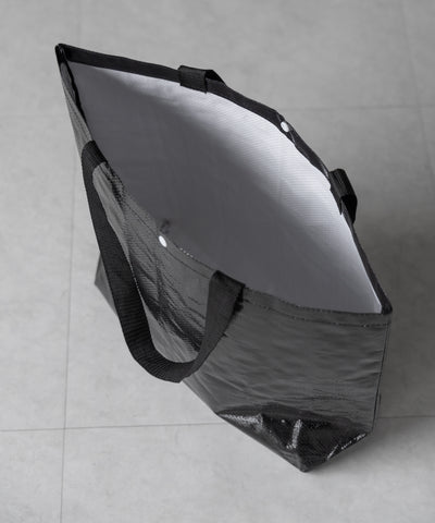LOGO TARPAULIN SHOPPER BAG BLACK / ロゴターポリンショッパーバッグブラック