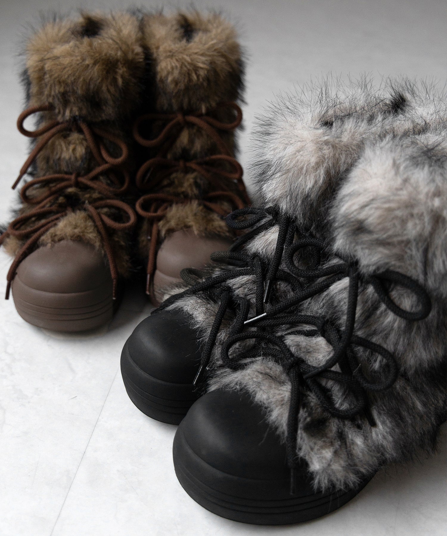 ボリュームフェイクファーブーツ / volume fake fur boots