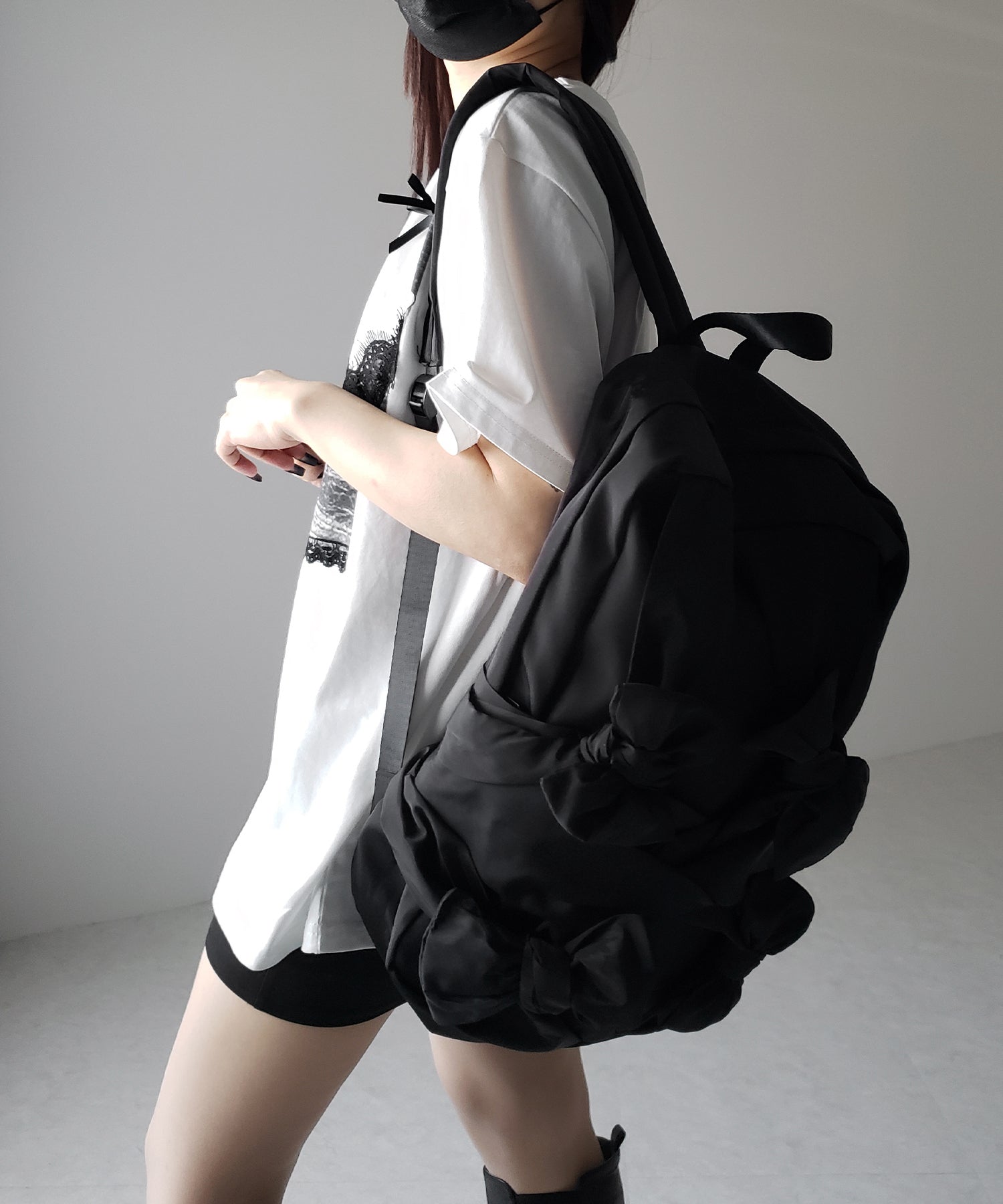 バレエコアリボンバックパック / ballet core ribbon backpack