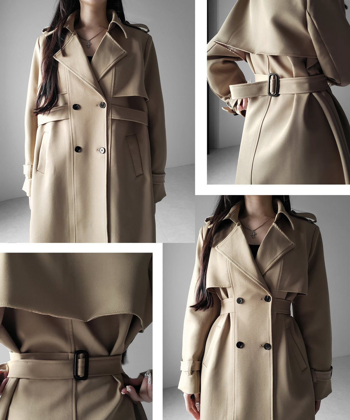 ウエストマークレディロングトレンチコート / waistmark lady long trench coat
