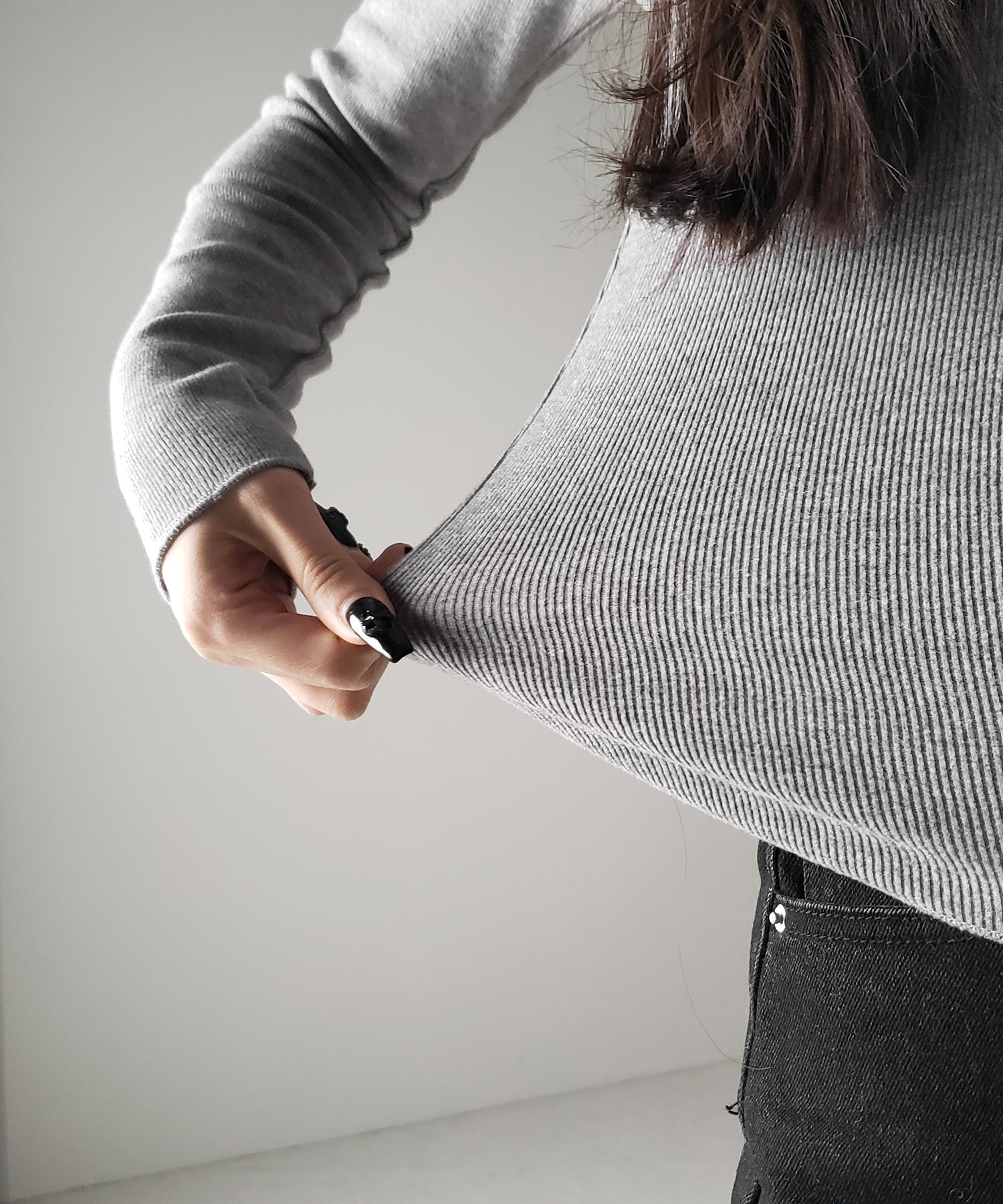 裏起毛ヘンリーネックスリムトップス / urakimo henry neck slim tops