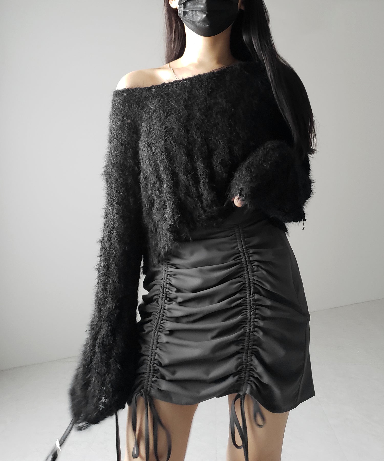 マシュマロダメージショートニット / marshmallow damage short knit