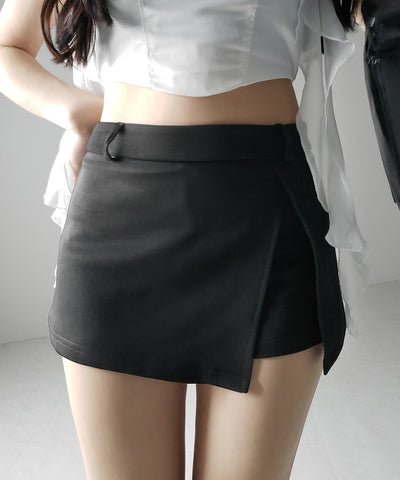 レイヤードマイクロミニスカパン / layered micro mini skirt pants