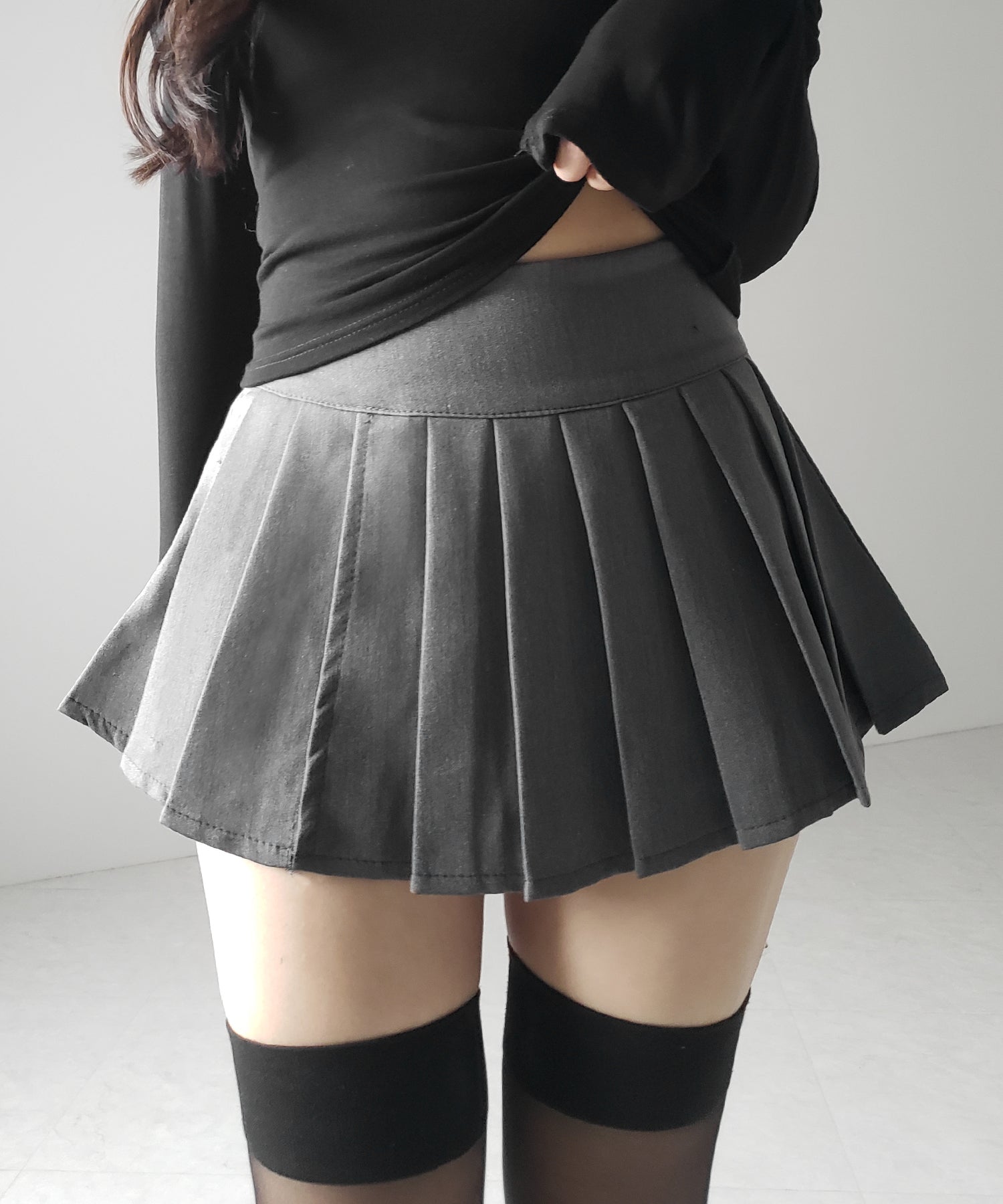 プリーツマイクロミニスカパン / pleated micro mini skirt pants