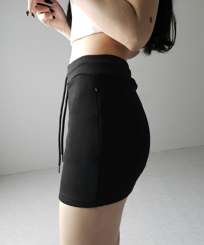 ハイウエストスウェットタイトミニスカート / high waist sweat tight mini skirt