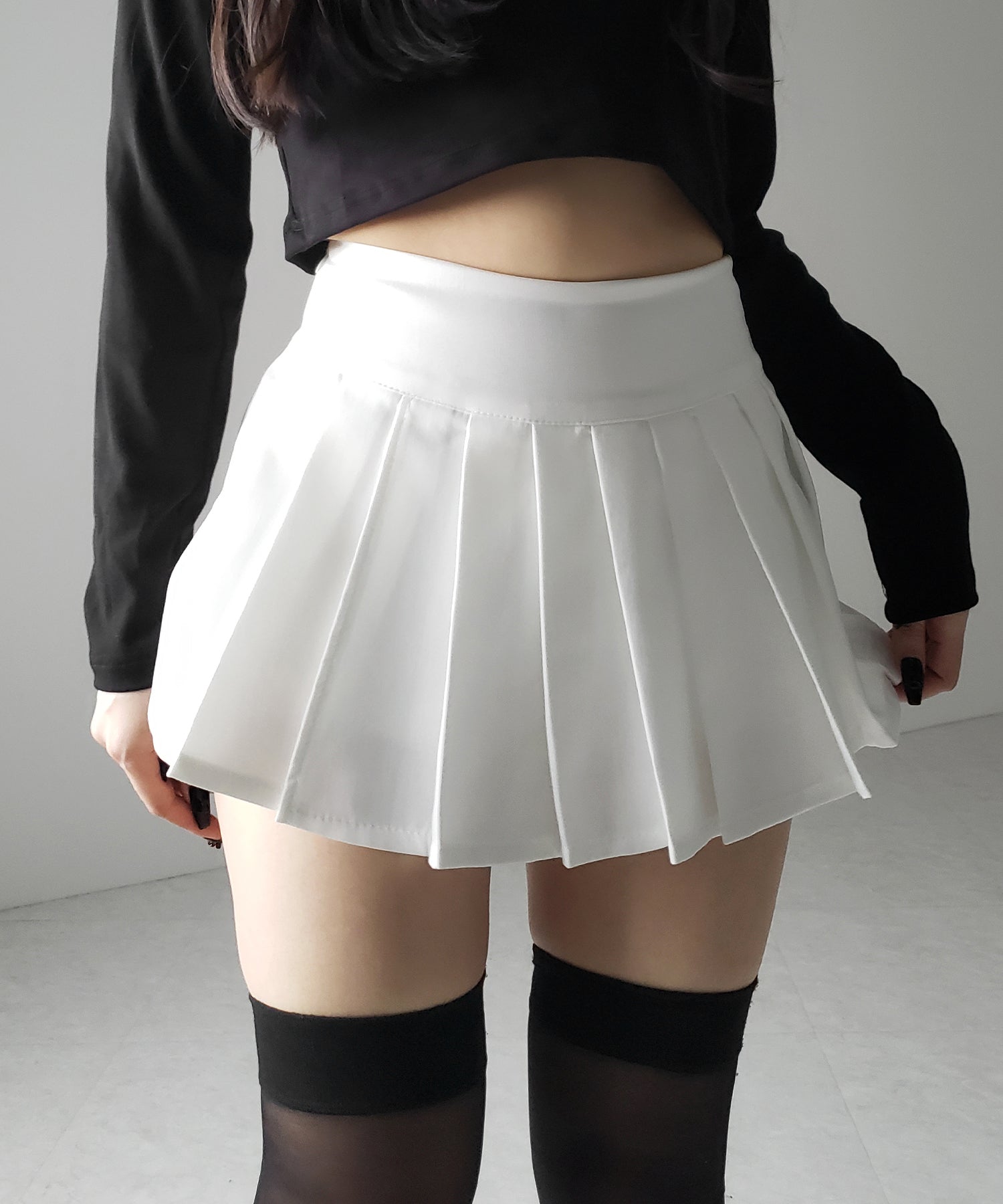 プリーツマイクロミニスカパン / pleated micro mini skirt pants
