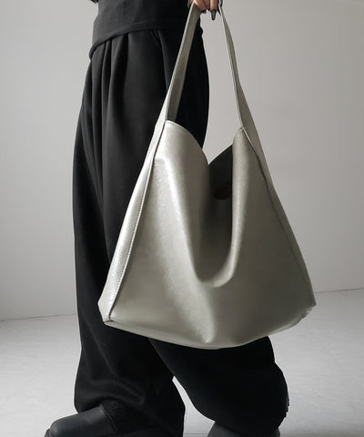 【 大容量 】フェイクシボレザーワンハンドルショルダーバッグ / fake shibo leather onehandle shoulder bag