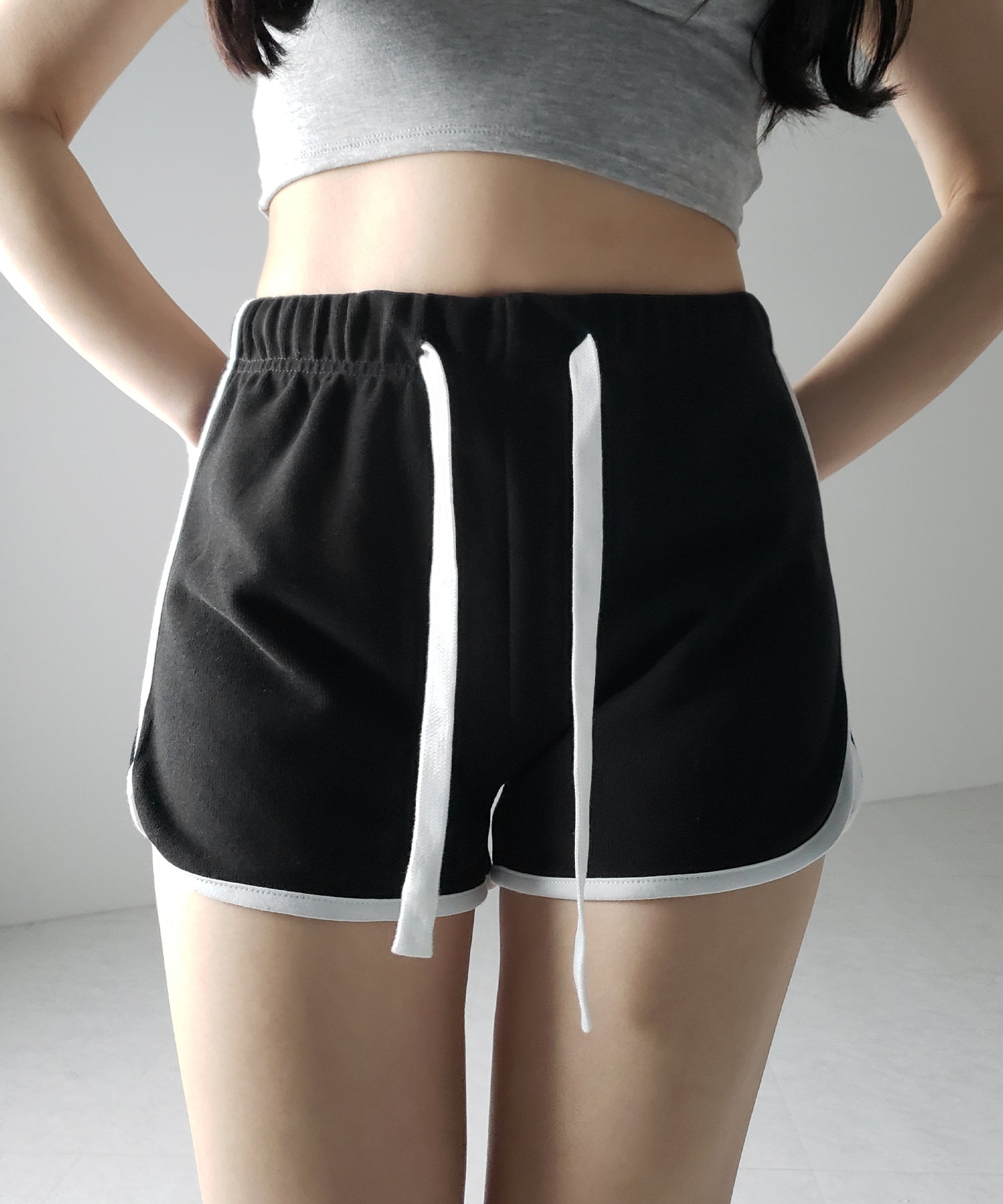 【 3color 】サイドラインパイピングスウェットショートパンツ / sideline piping sweat short pants