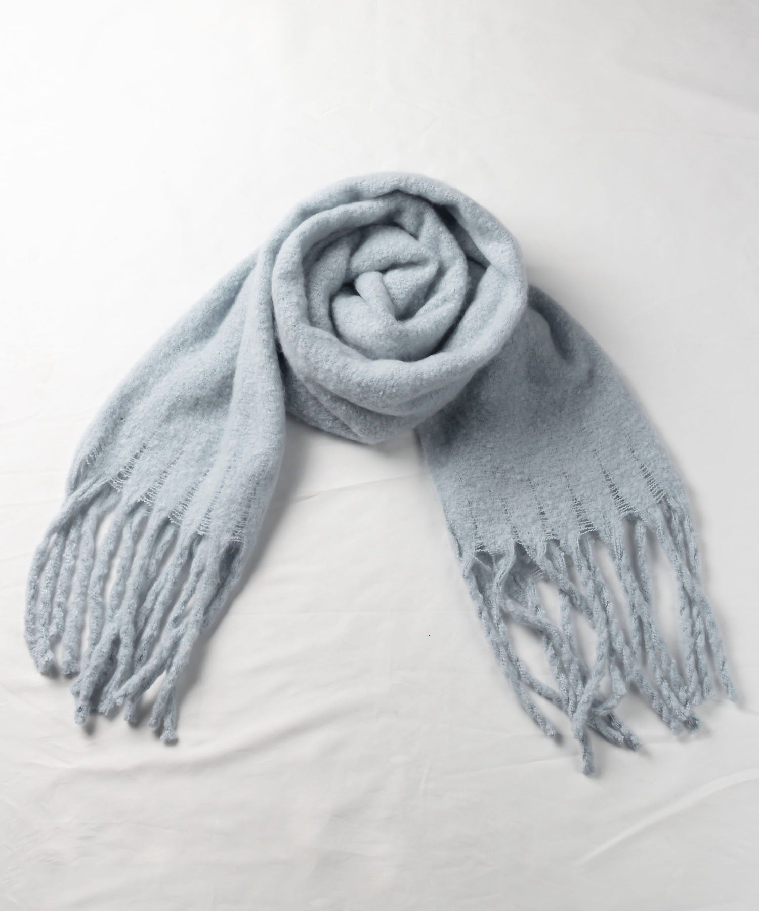 【30色展開 】ふわふわフリンジボリュームマフラー