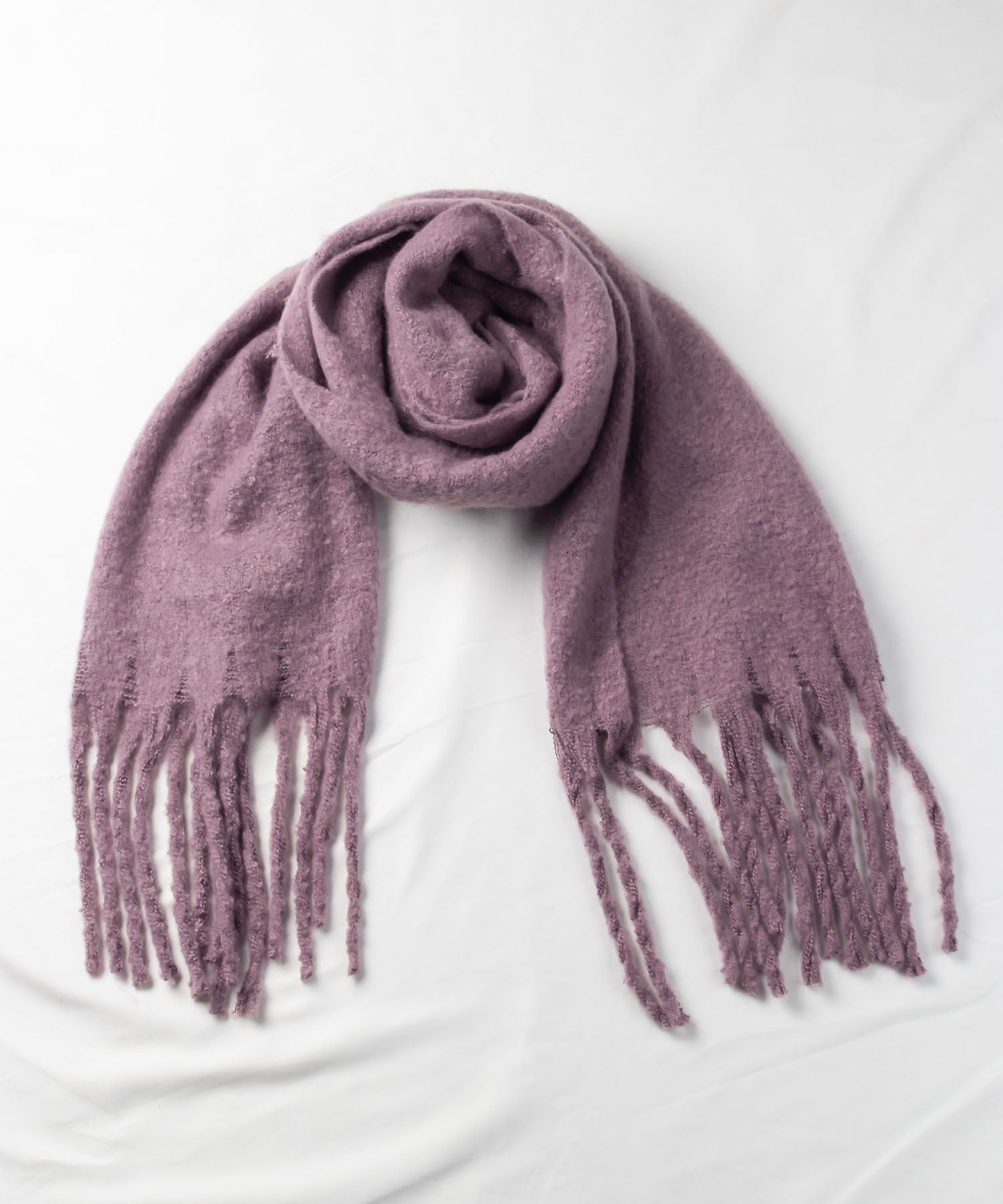 【30色展開 】ふわふわフリンジボリュームマフラー