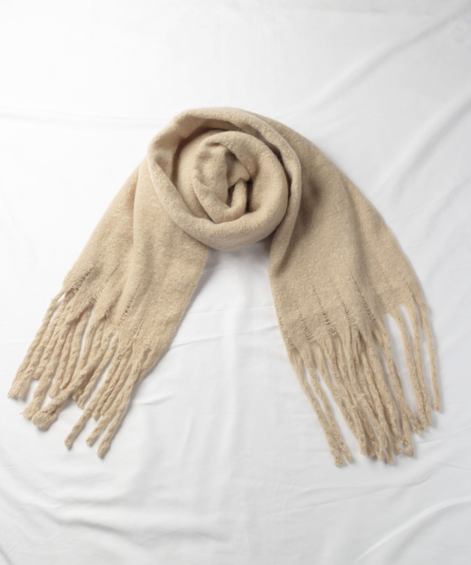 【30色展開 】ふわふわフリンジボリュームマフラー