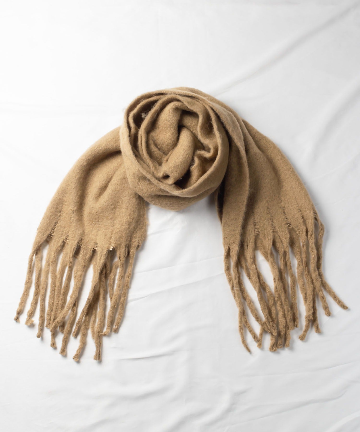 【30色展開 】ふわふわフリンジボリュームマフラー