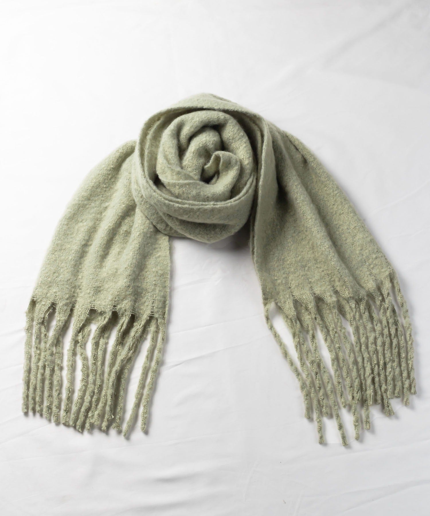 【30色展開 】ふわふわフリンジボリュームマフラー