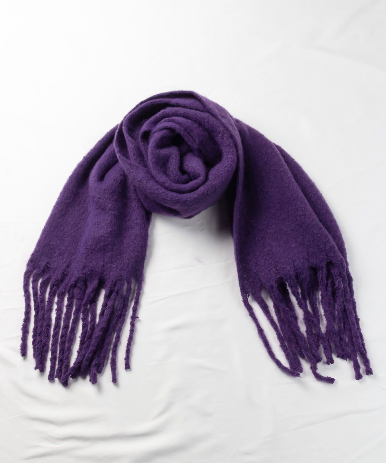 【30色展開 】ふわふわフリンジボリュームマフラー