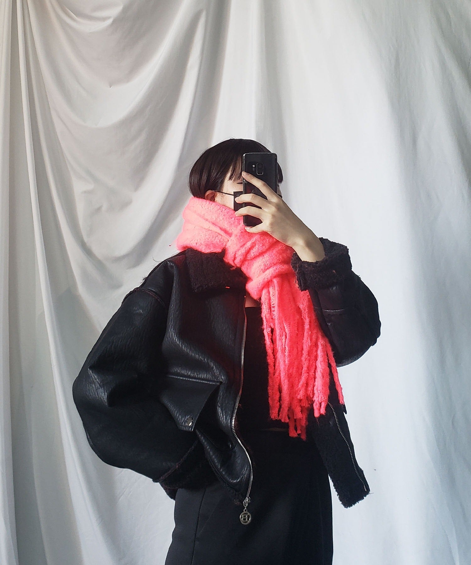 【30色展開 】ふわふわフリンジボリュームマフラー