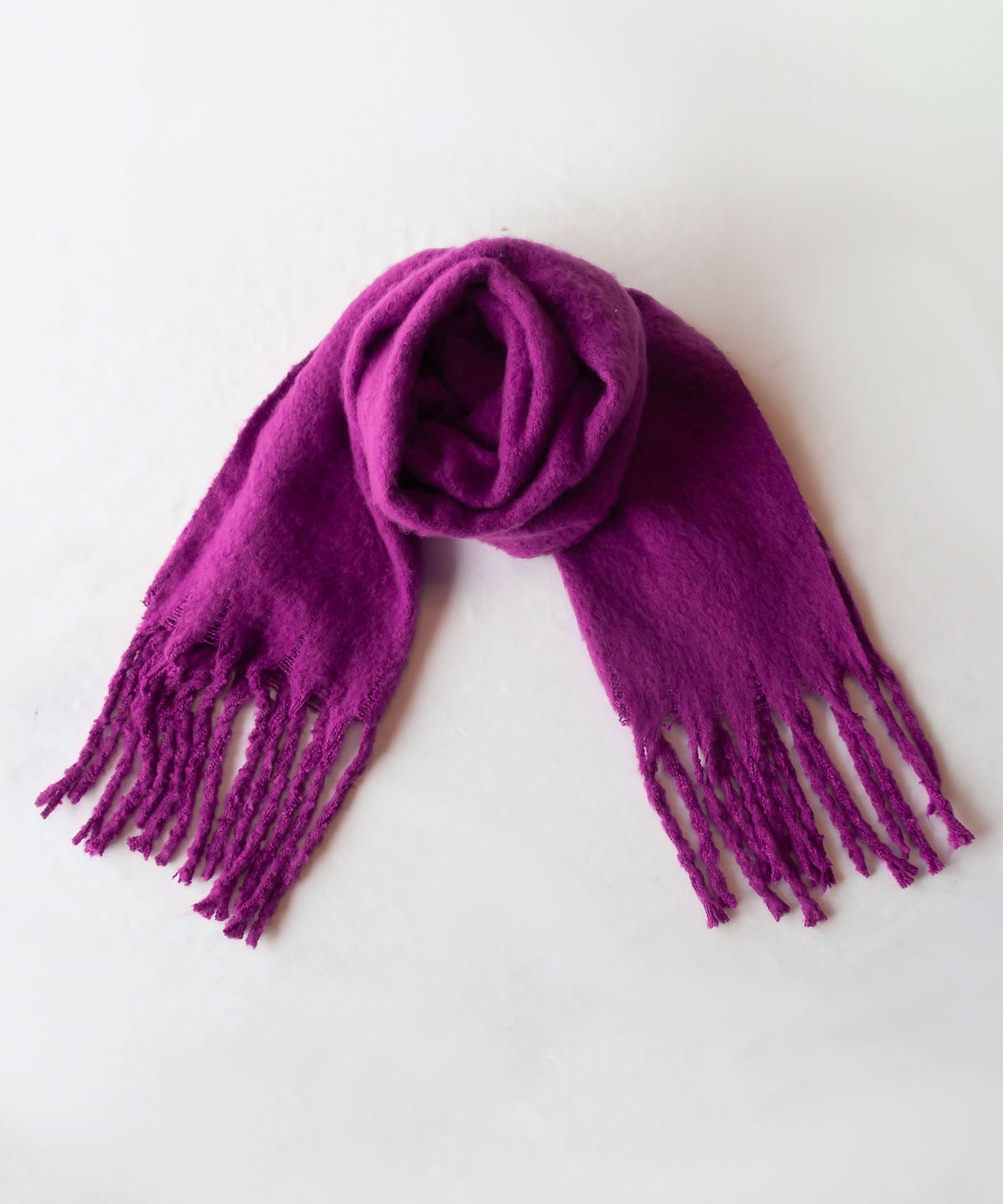 【30色展開 】ふわふわフリンジボリュームマフラー