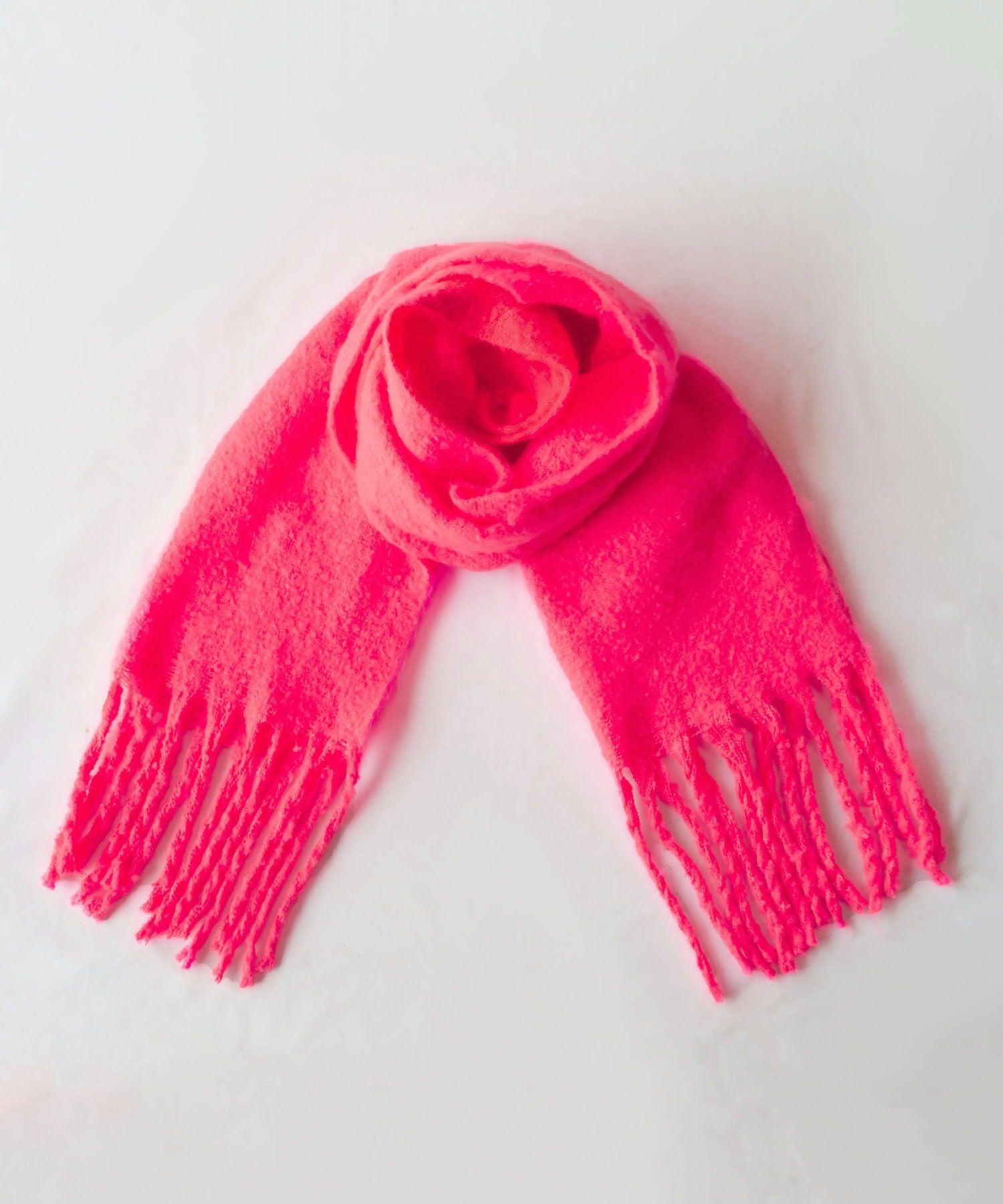 【30色展開 】ふわふわフリンジボリュームマフラー