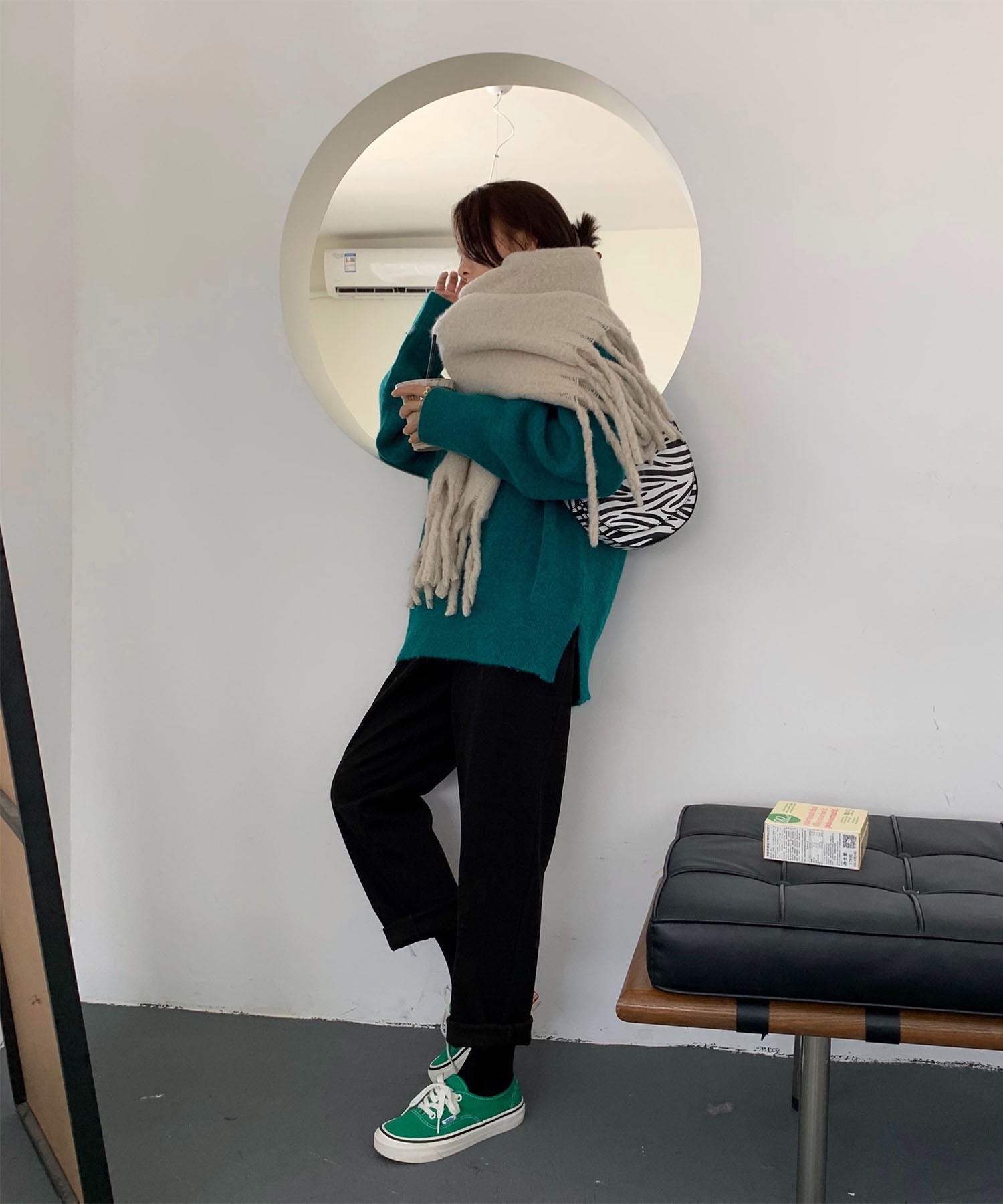 【30色展開 】ふわふわフリンジボリュームマフラー