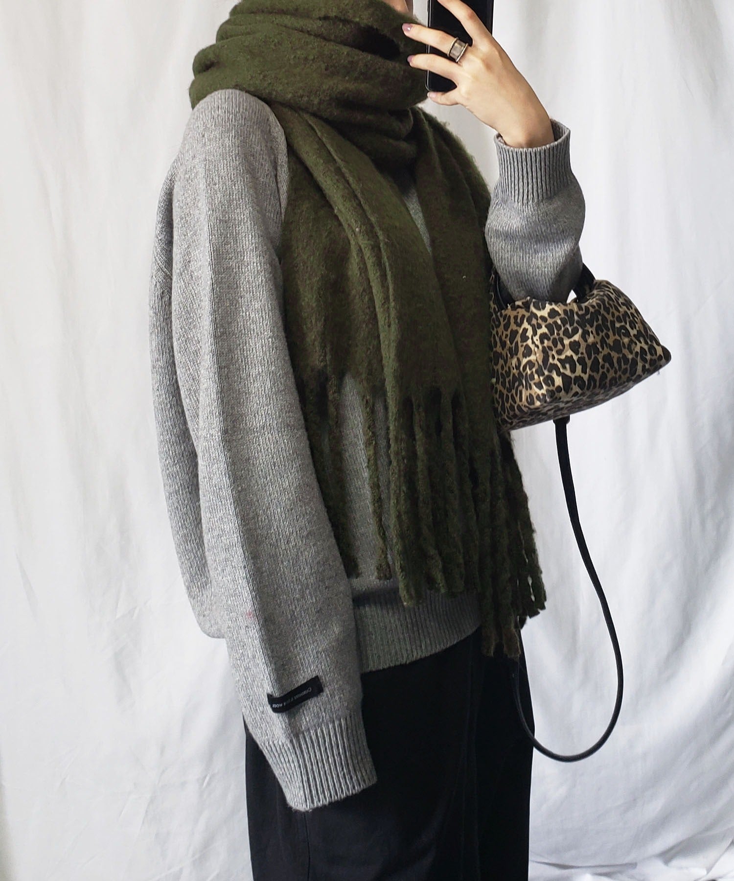 【30色展開 】ふわふわフリンジボリュームマフラー