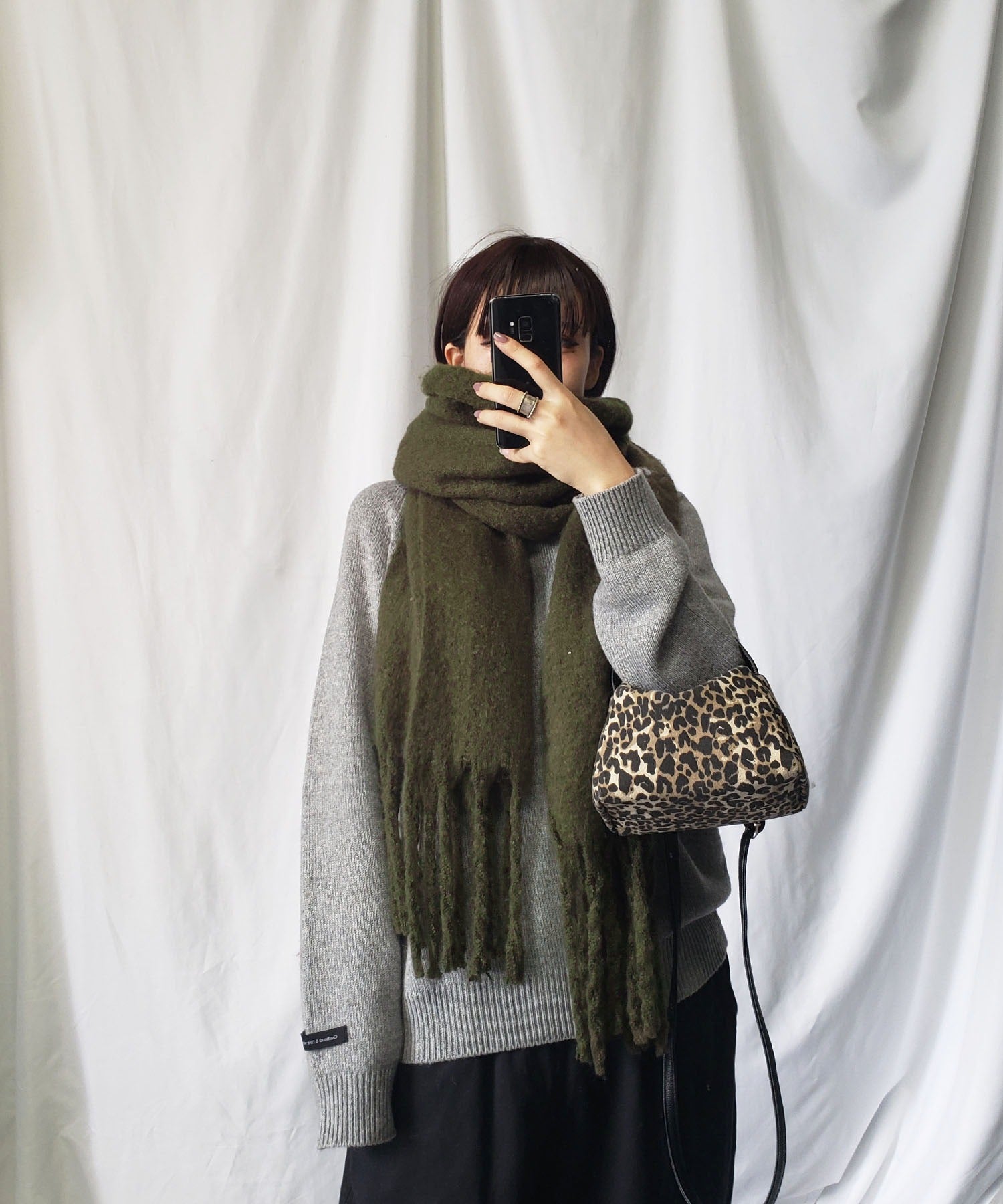 【30色展開 】ふわふわフリンジボリュームマフラー