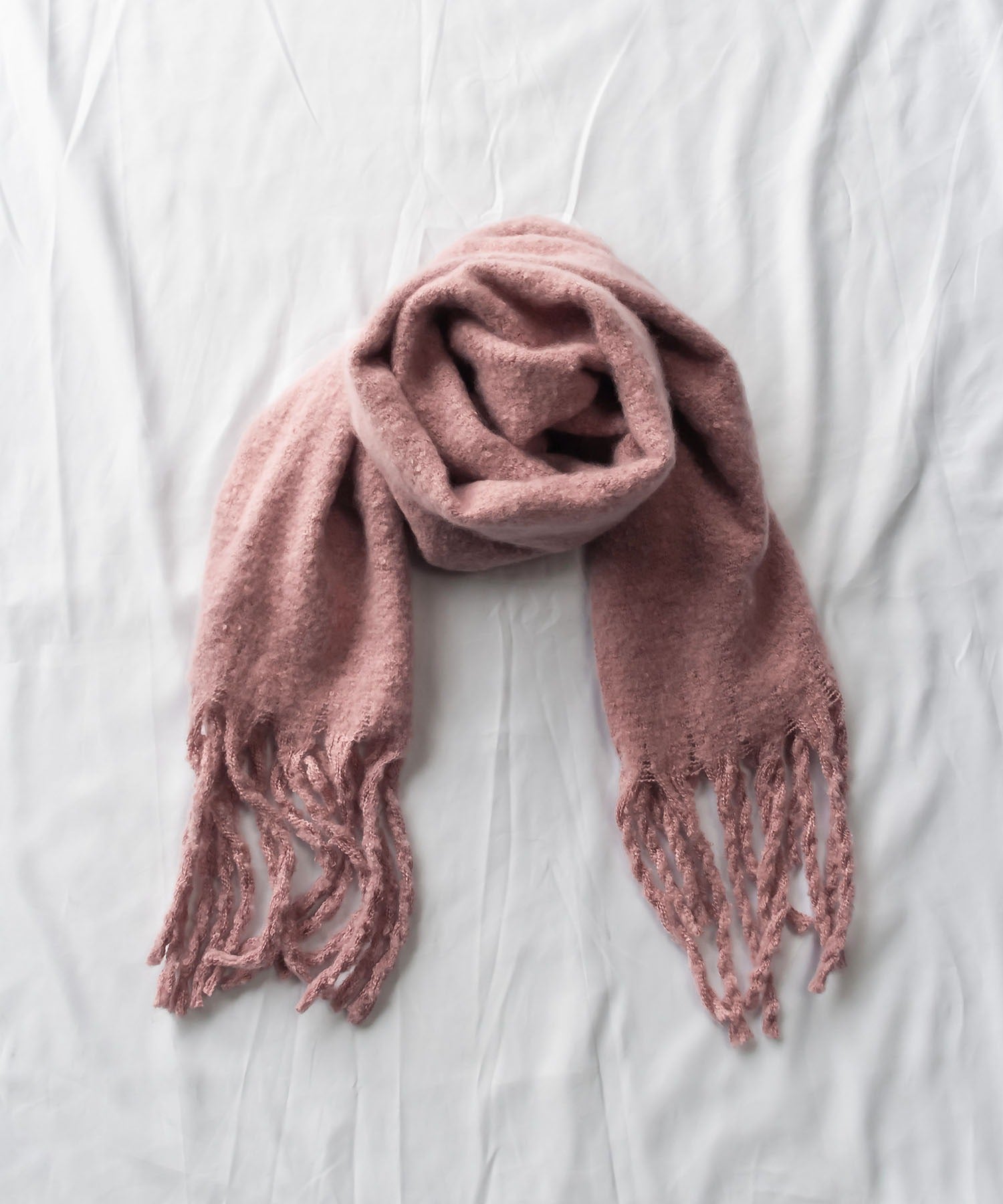 【30色展開 】ふわふわフリンジボリュームマフラー