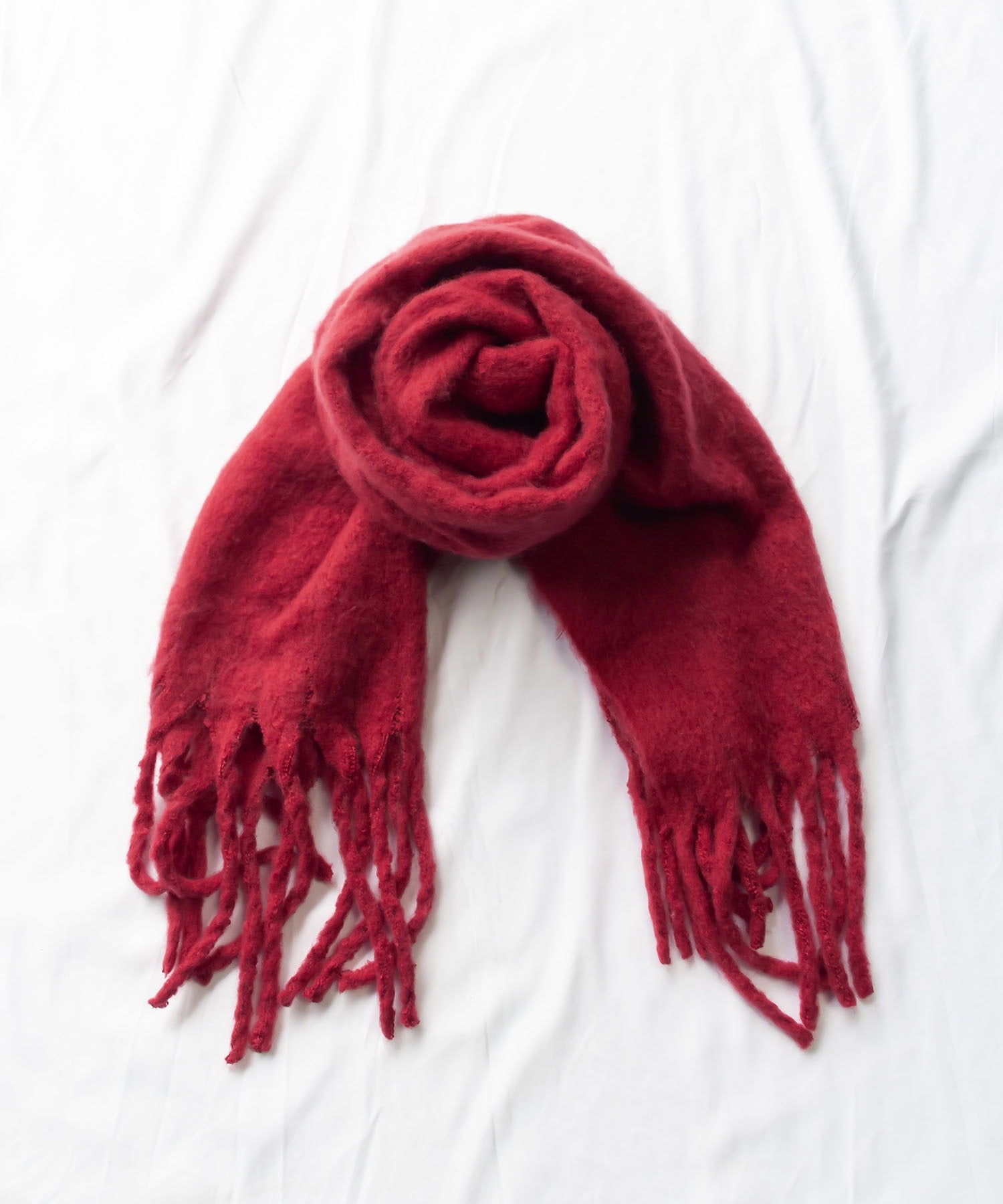 【30色展開 】ふわふわフリンジボリュームマフラー