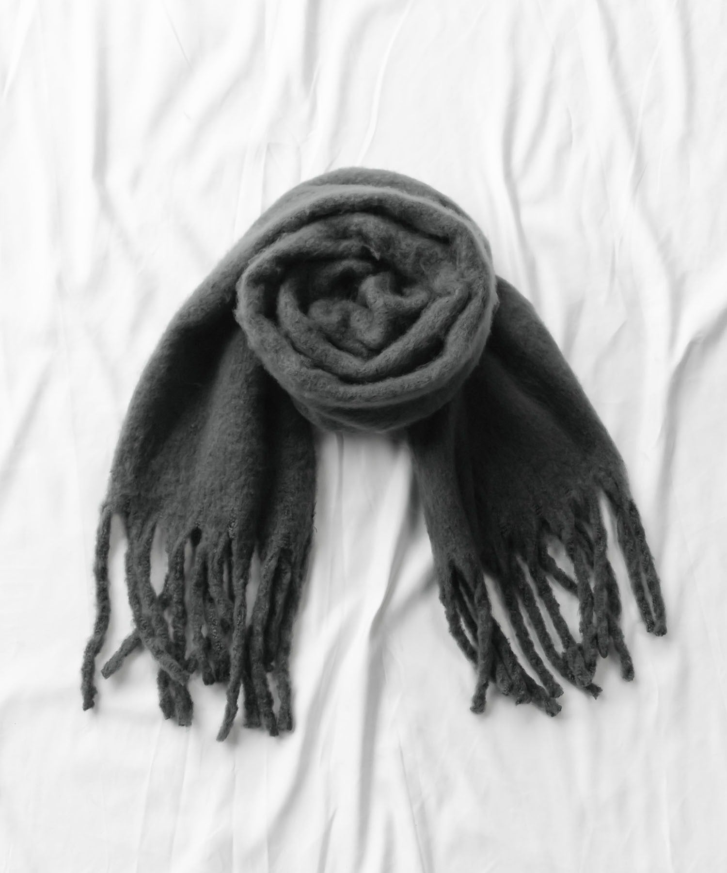 【30色展開 】ふわふわフリンジボリュームマフラー