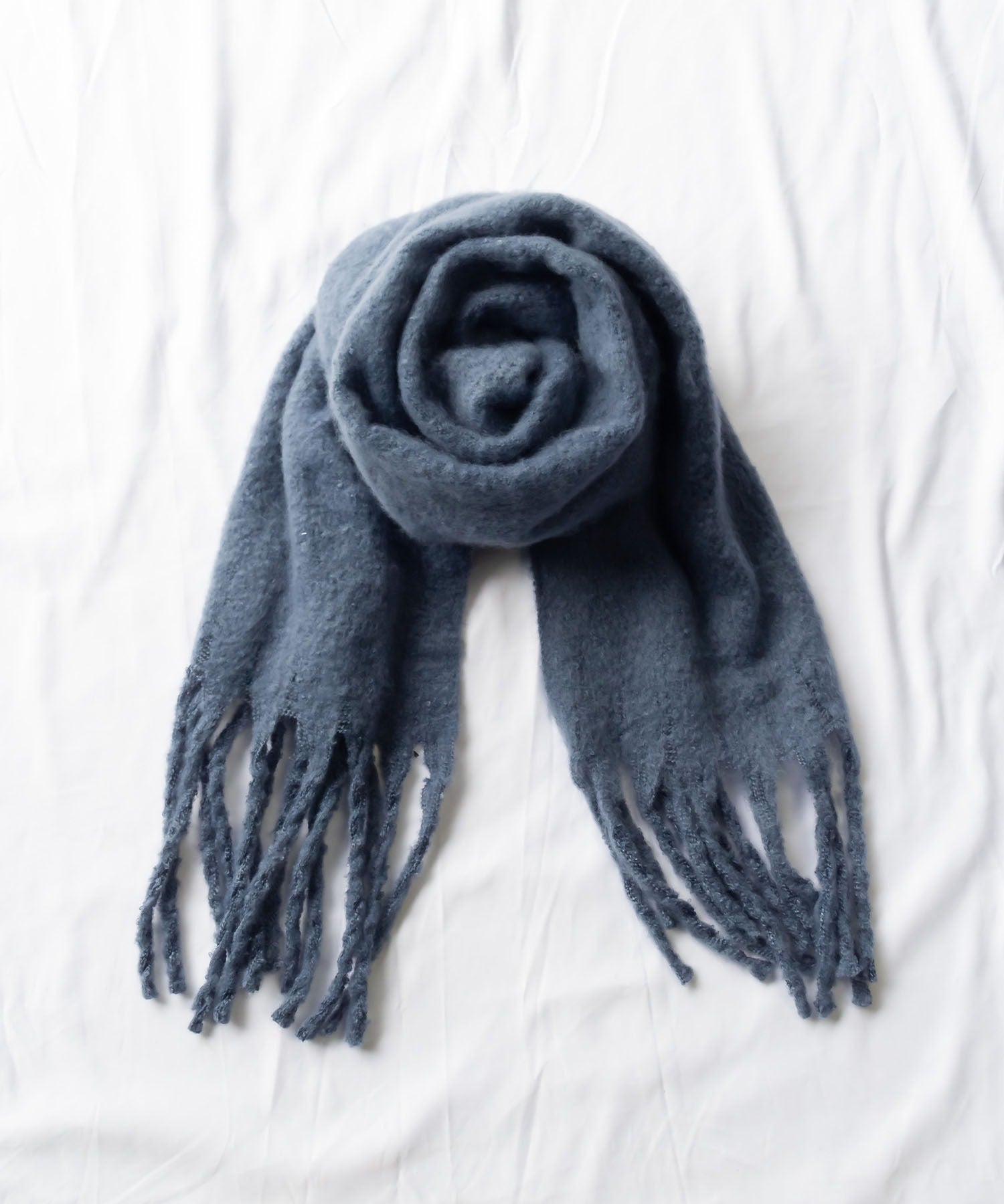 【30色展開 】ふわふわフリンジボリュームマフラー