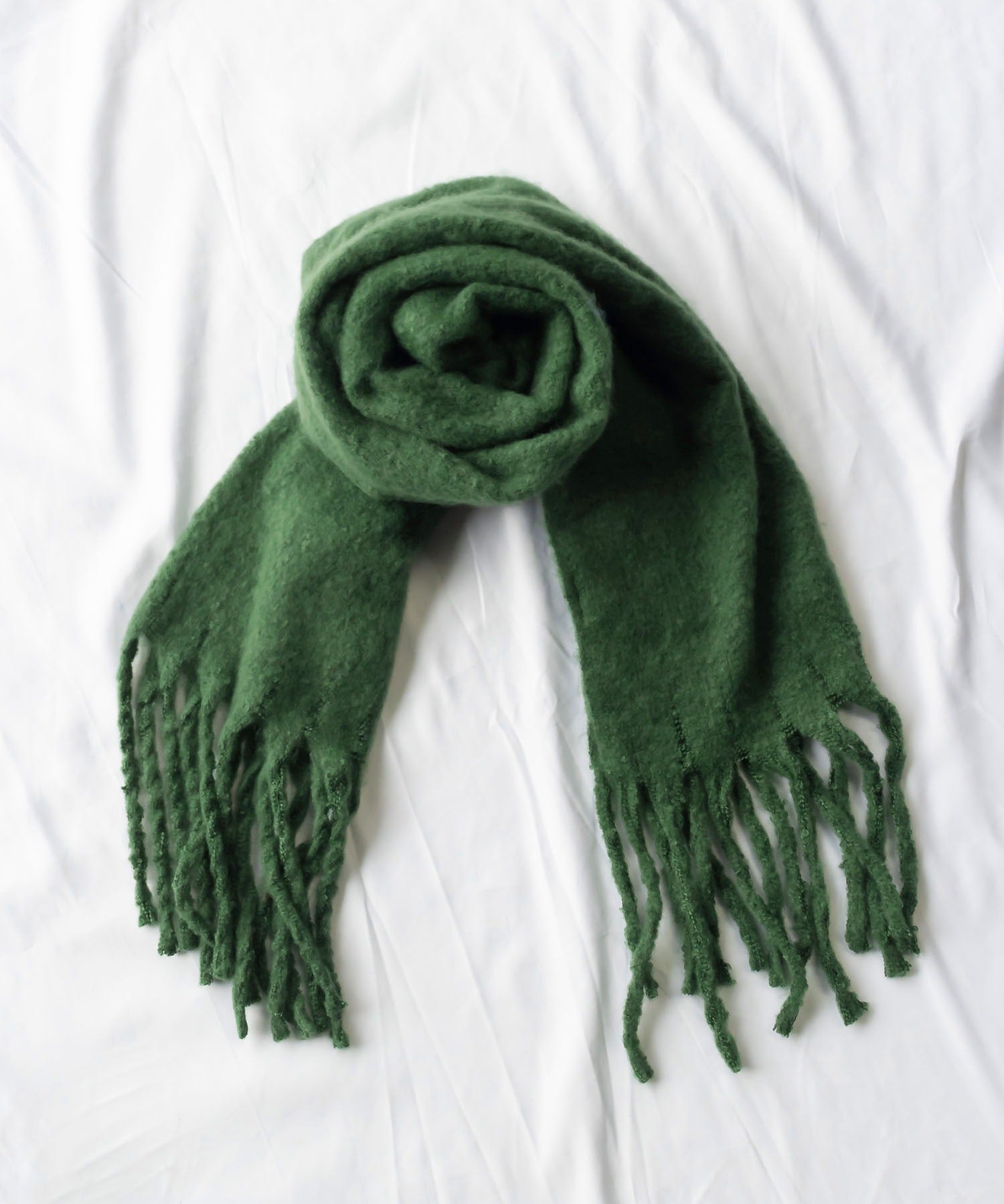 【30色展開 】ふわふわフリンジボリュームマフラー