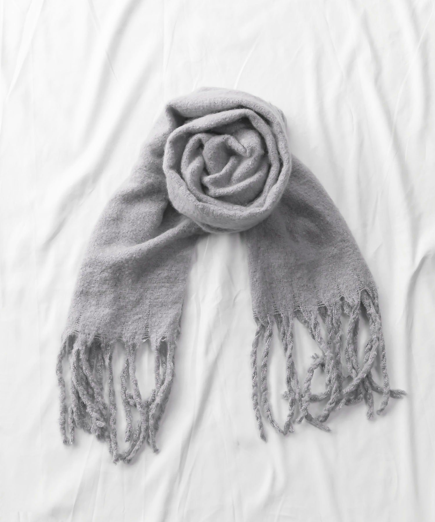 【30色展開 】ふわふわフリンジボリュームマフラー