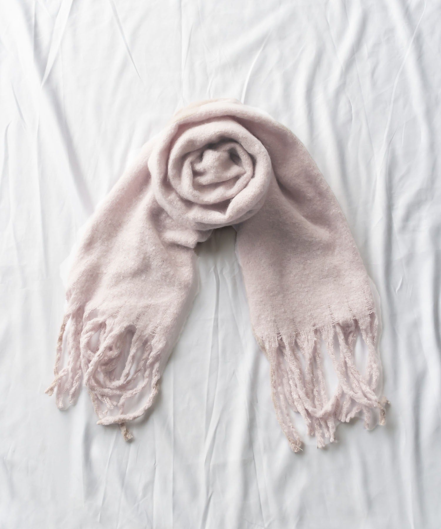 【30色展開 】ふわふわフリンジボリュームマフラー