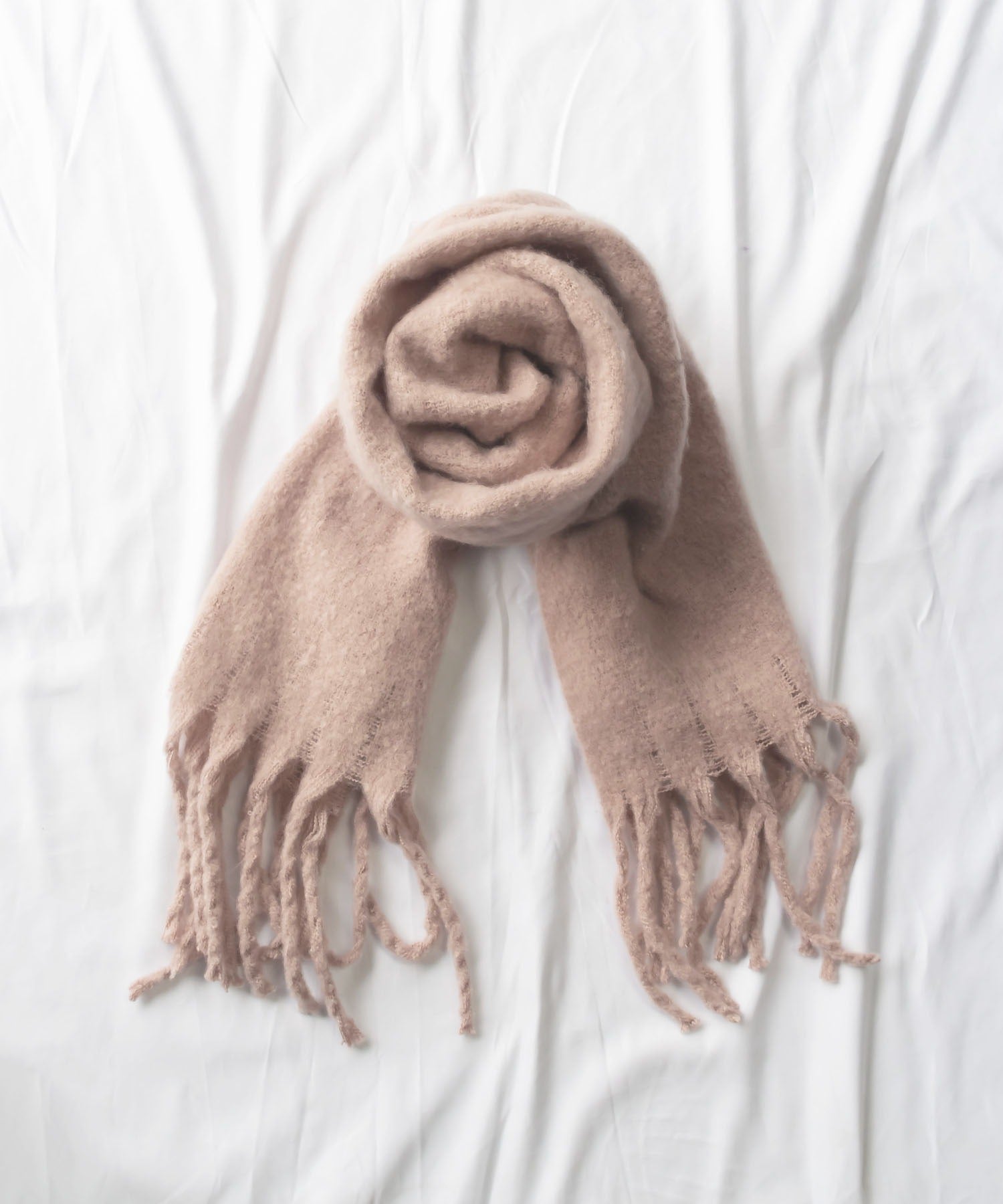 【30色展開 】ふわふわフリンジボリュームマフラー