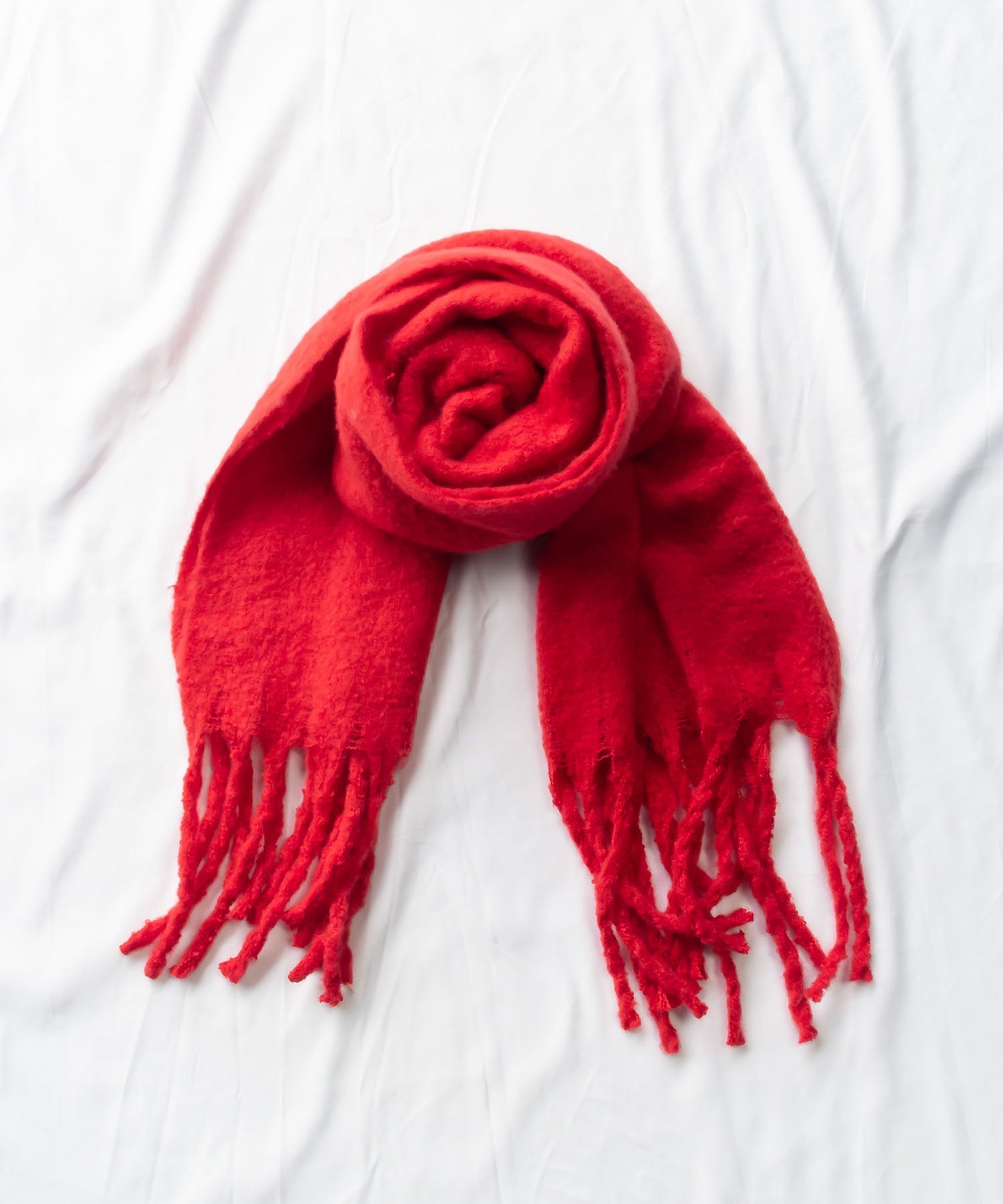 【30色展開 】ふわふわフリンジボリュームマフラー