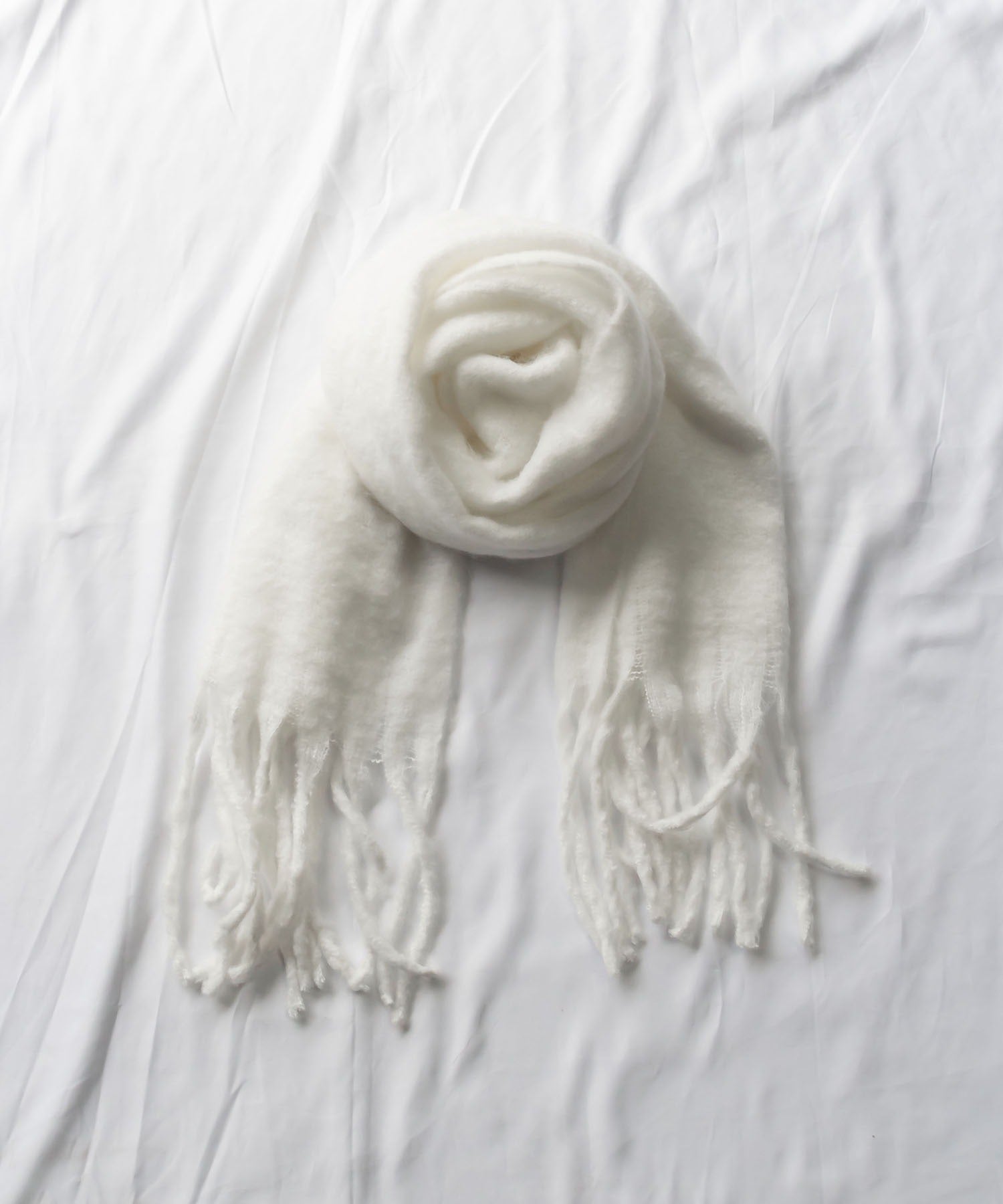 【30色展開 】ふわふわフリンジボリュームマフラー