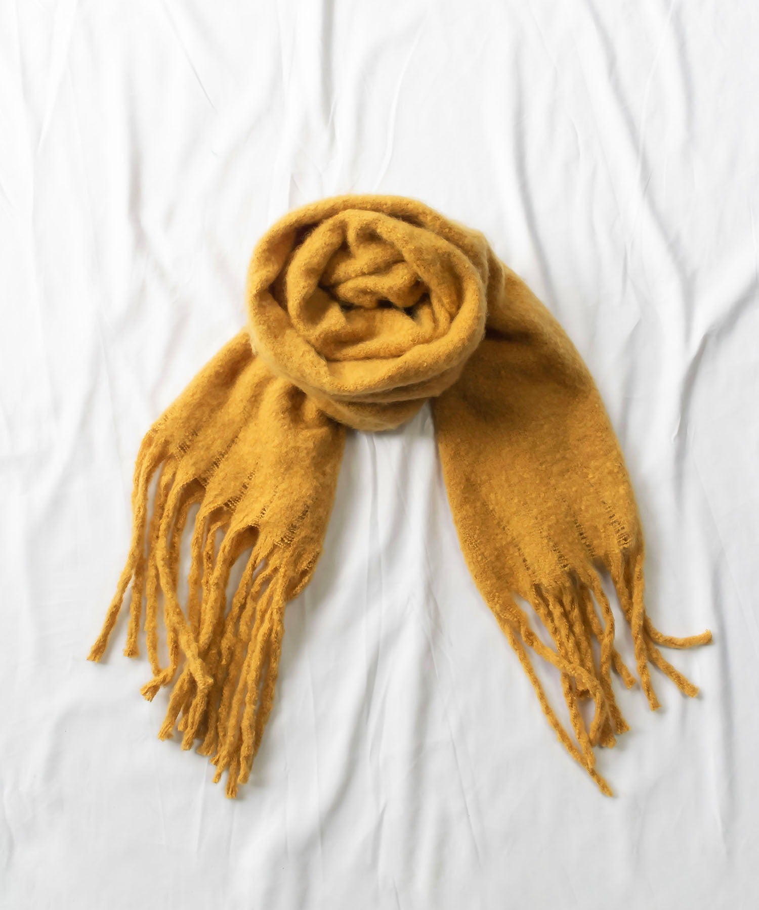 【30色展開 】ふわふわフリンジボリュームマフラー