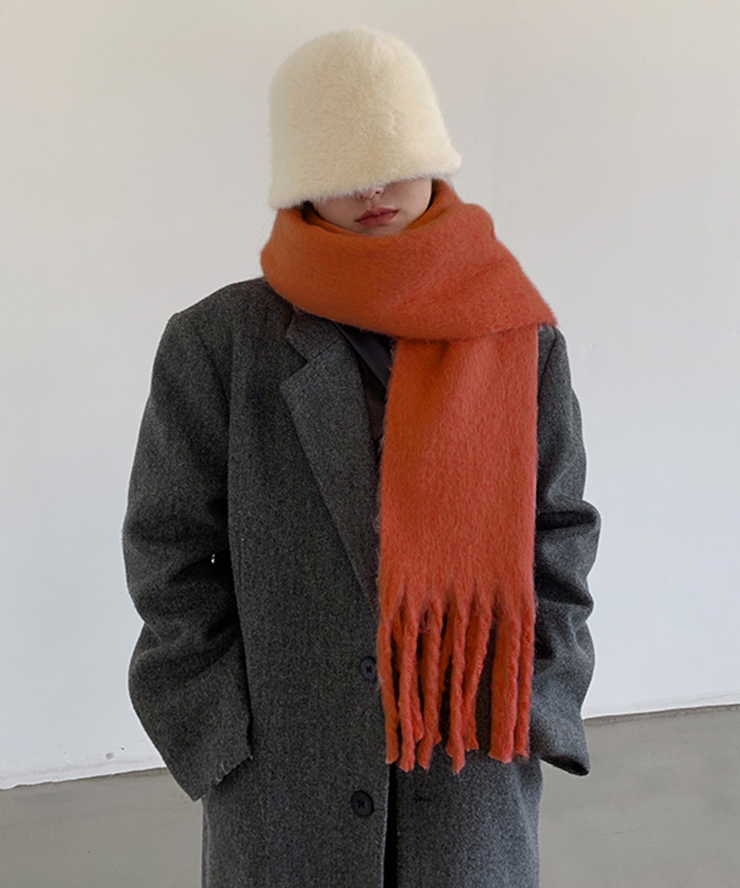 【30色展開 】ふわふわフリンジボリュームマフラー