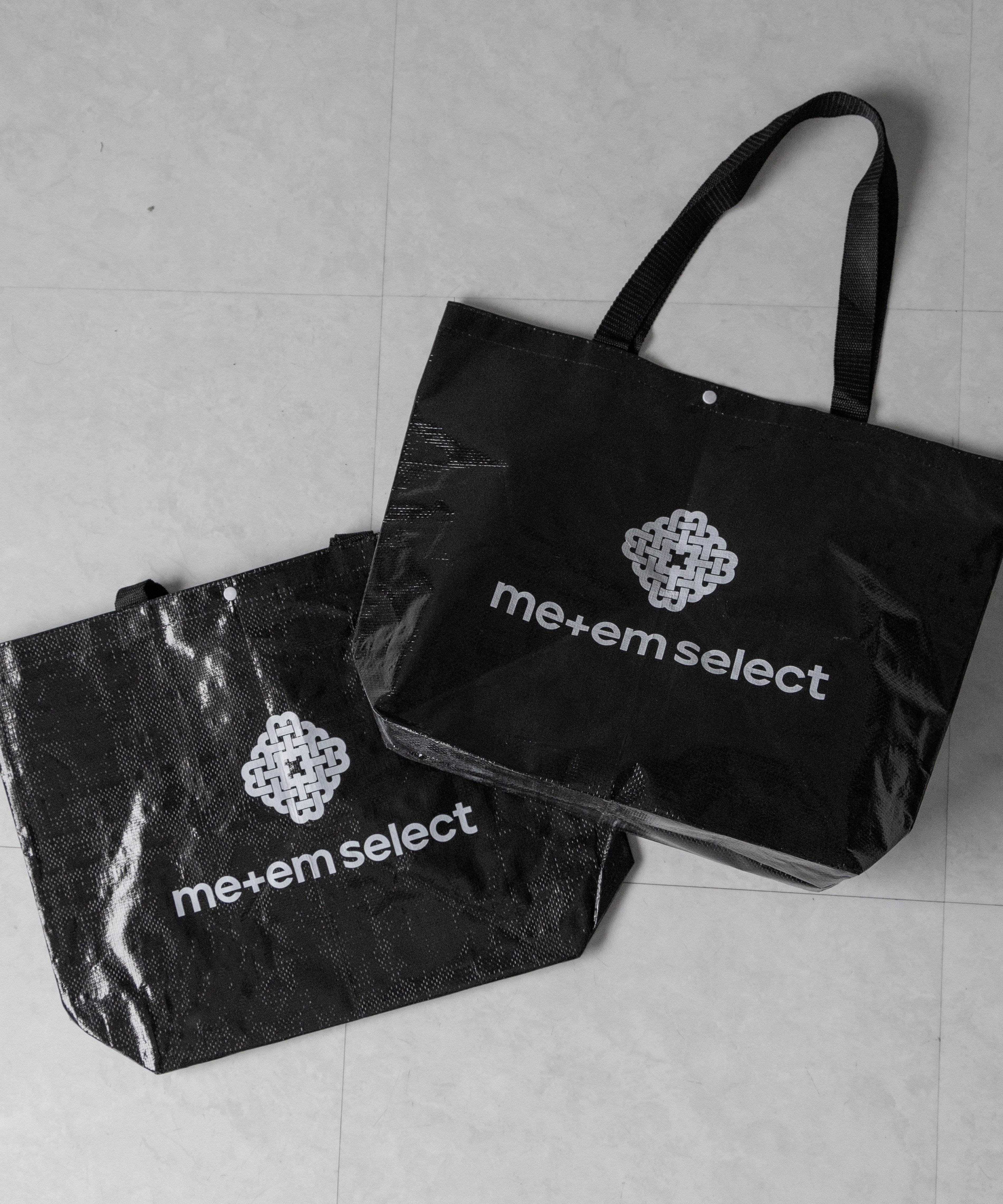 LOGO TARPAULIN SHOPPER BAG BLACK / ロゴターポリンショッパーバッグブラック