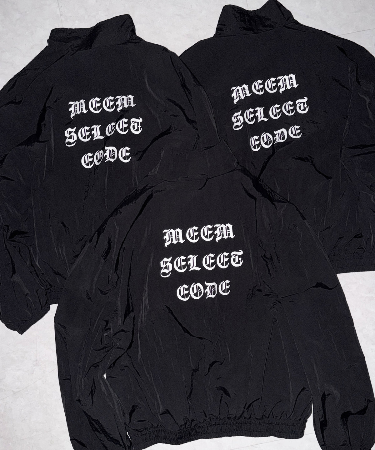 グランジロゴナイロンジャケット / grunge logo nylon jacket