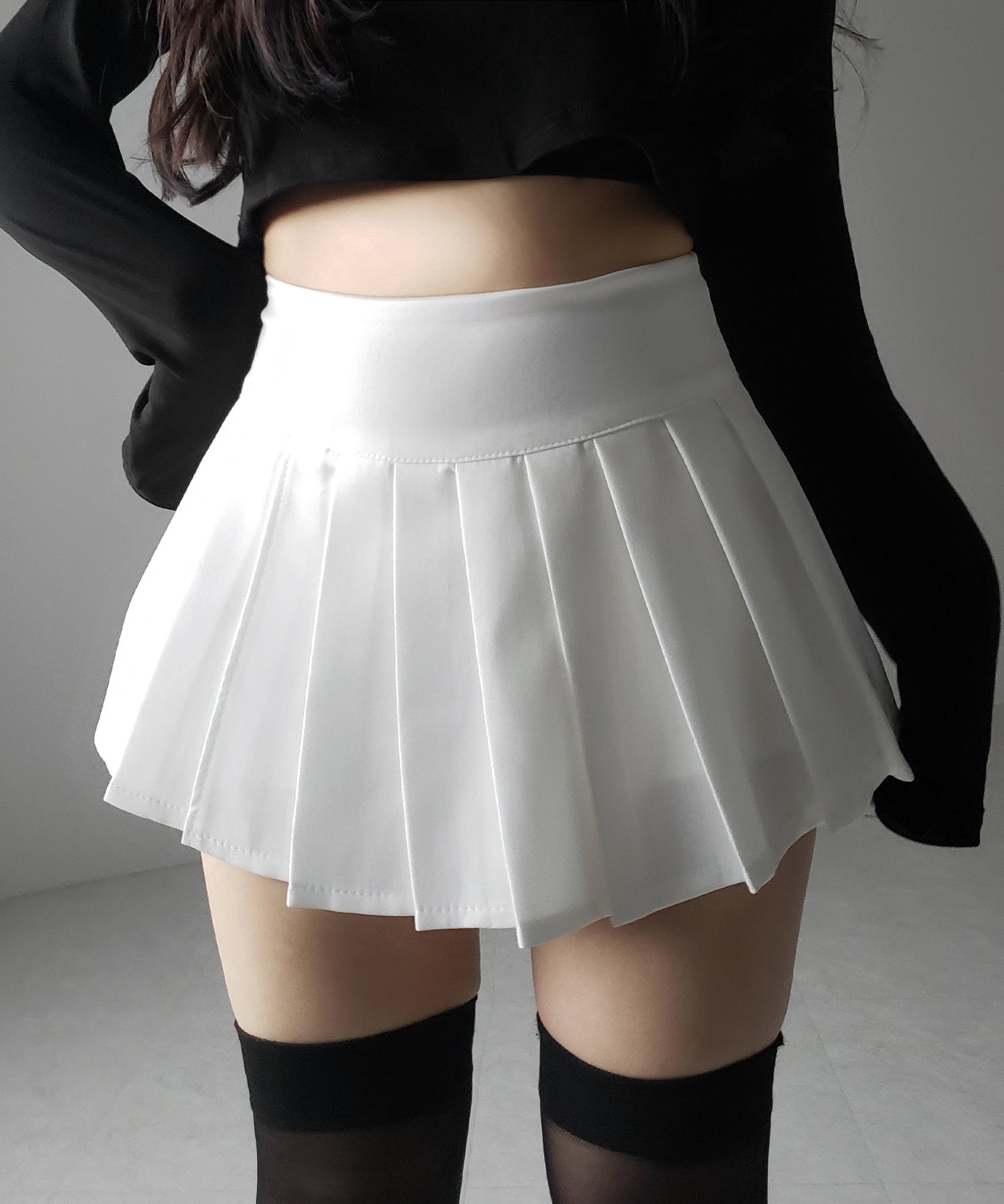 プリーツマイクロミニスカパン / pleated micro mini skirt pants